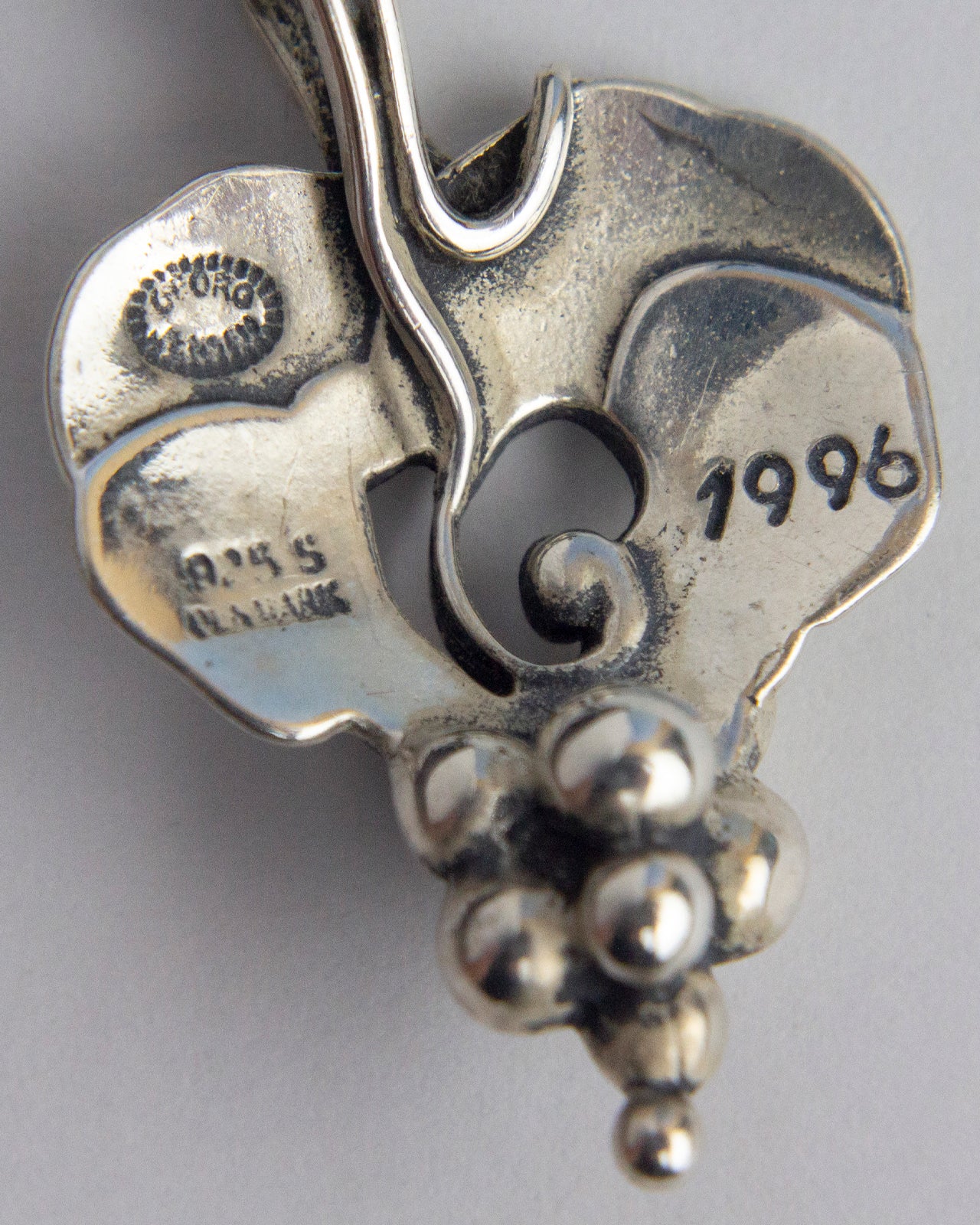 Vintage 925 Silver 1996 Pendant of The Year, Georg Jensen
