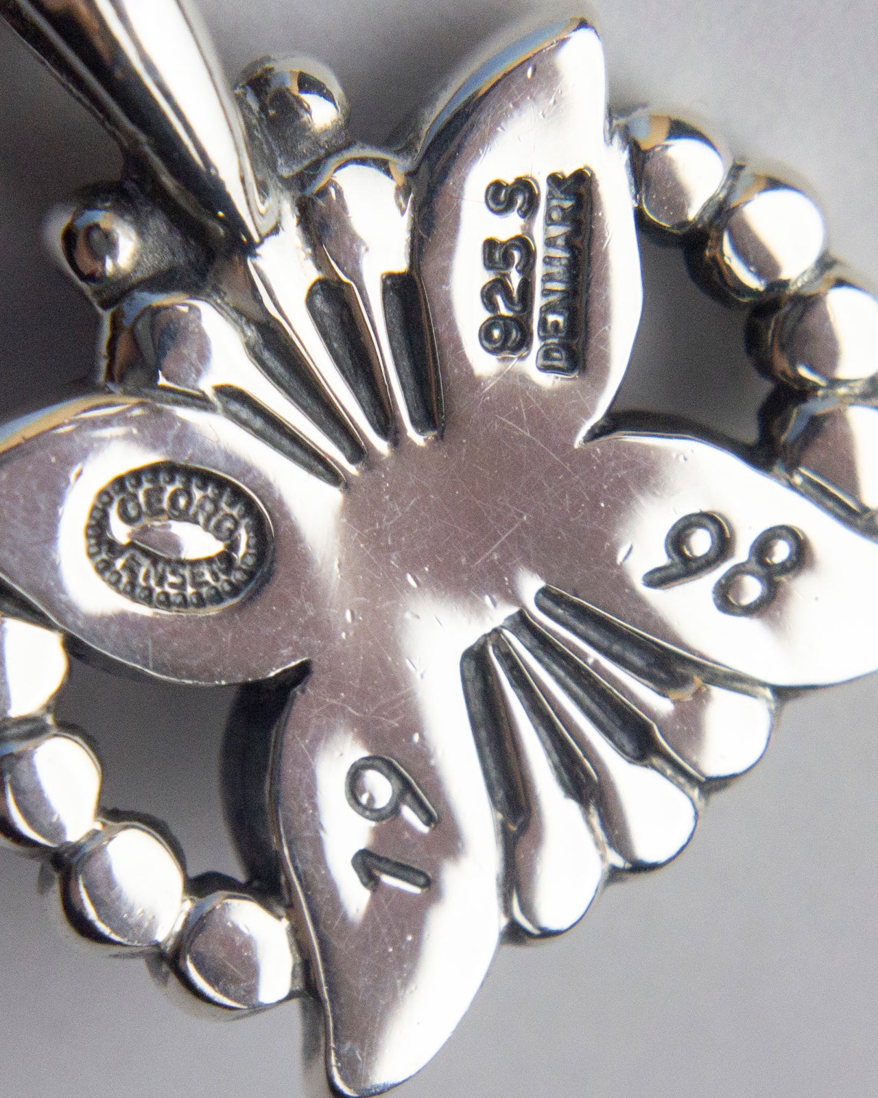 Vintage Silver 1998 Pendant of The Year, Georg Jensen