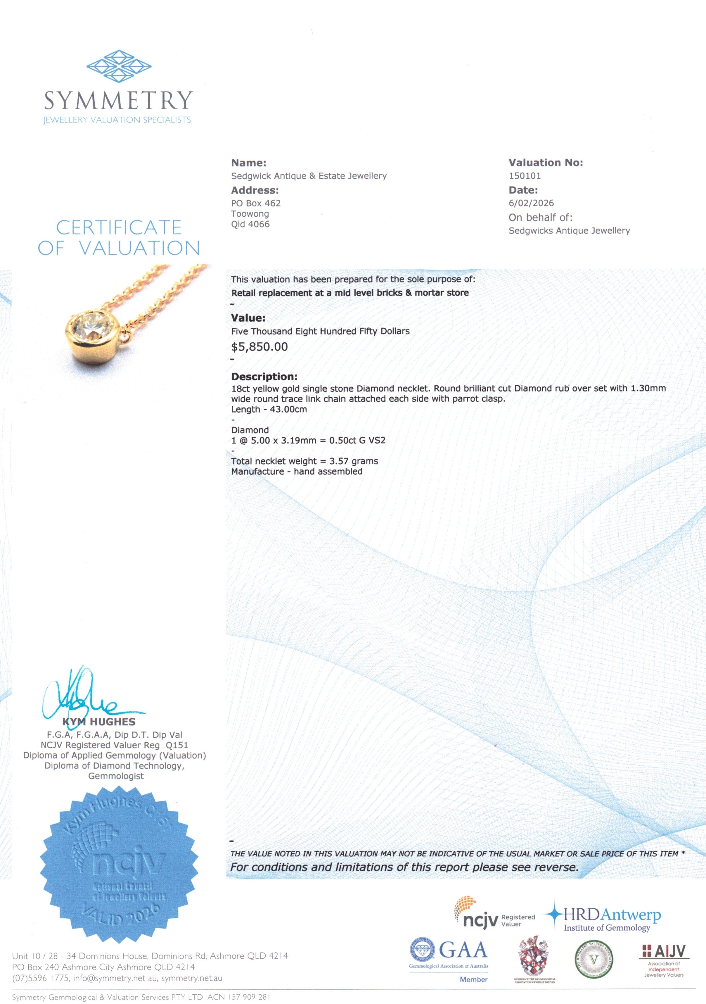 Modern Diamond Necklet