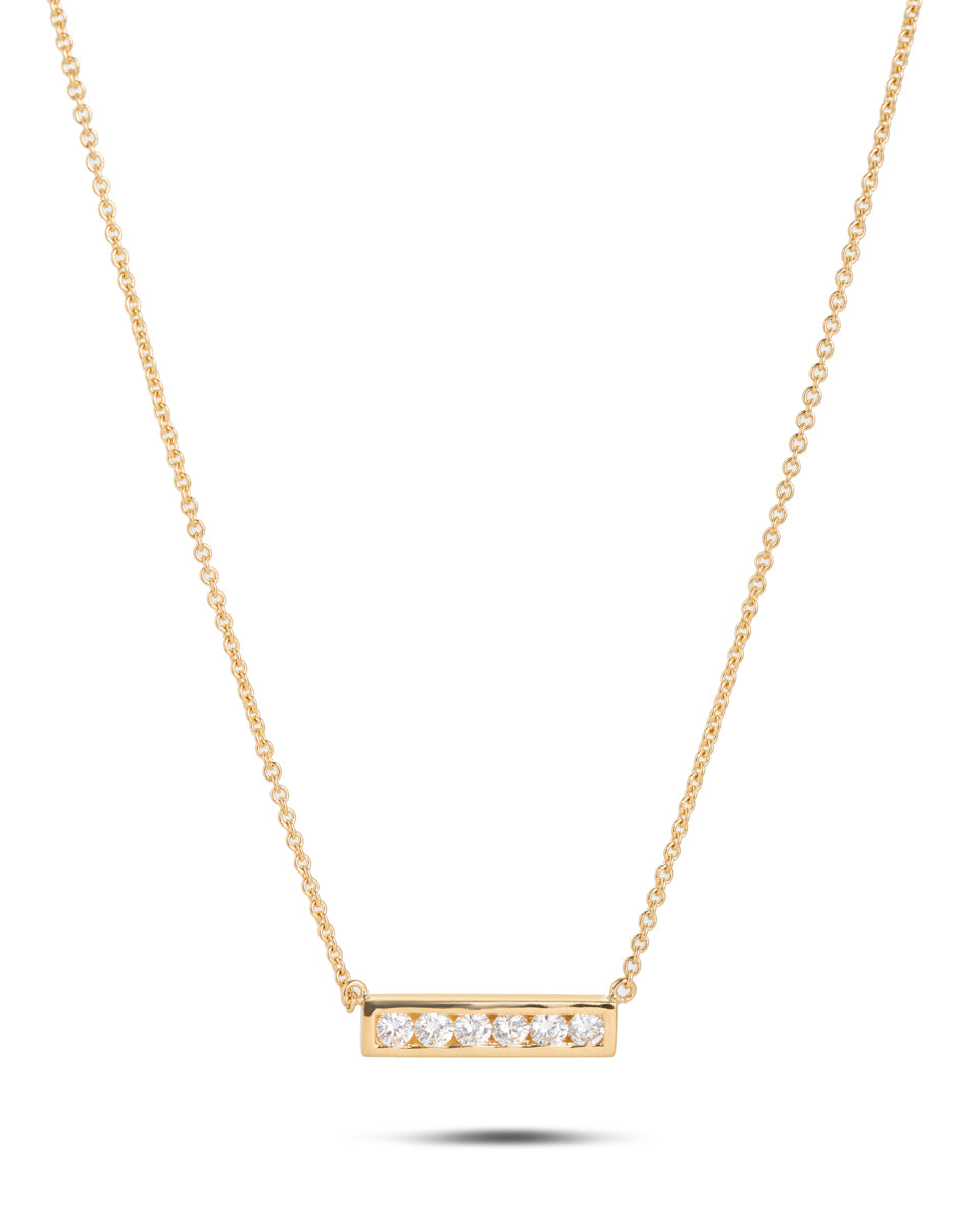 Diamond Bar Necklet