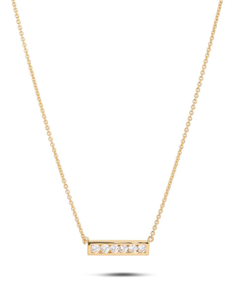 Diamond Bar Necklace