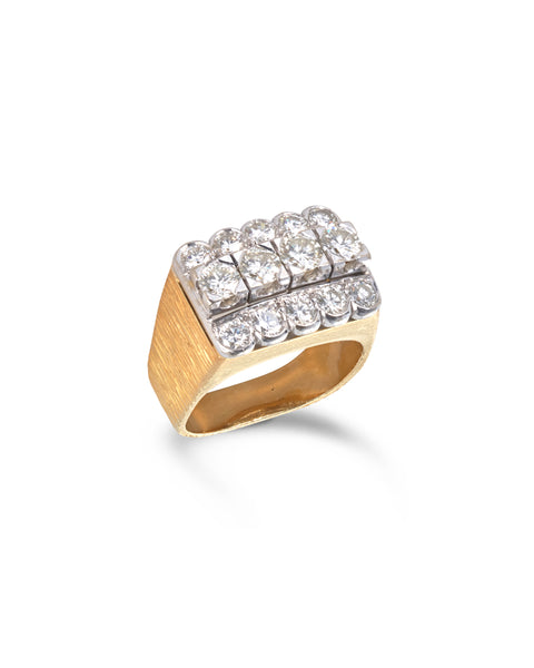 Vintage 18ct Diamond Cocktail Ring, 1960s