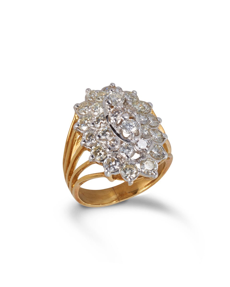 Vintage Diamond Cocktail Ring, 1960s