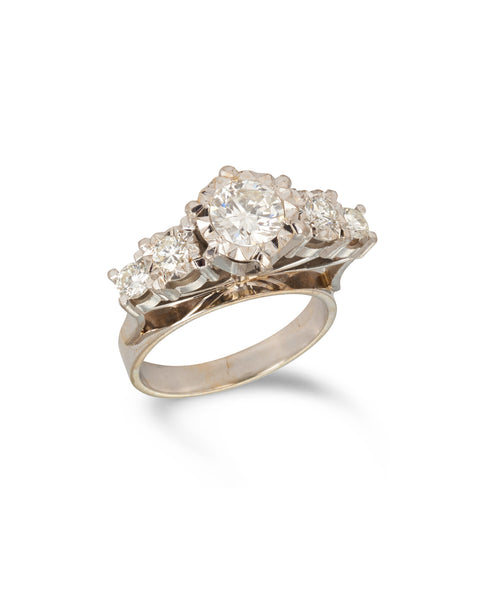 Diamond Cocktail Ring, 1960s