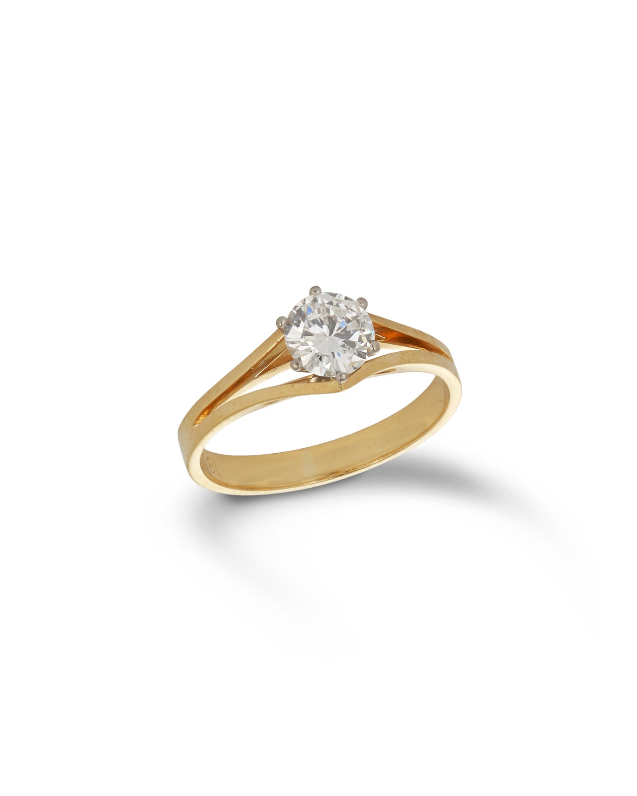 18ct 0.53 carat Solitaire Diamond Ring