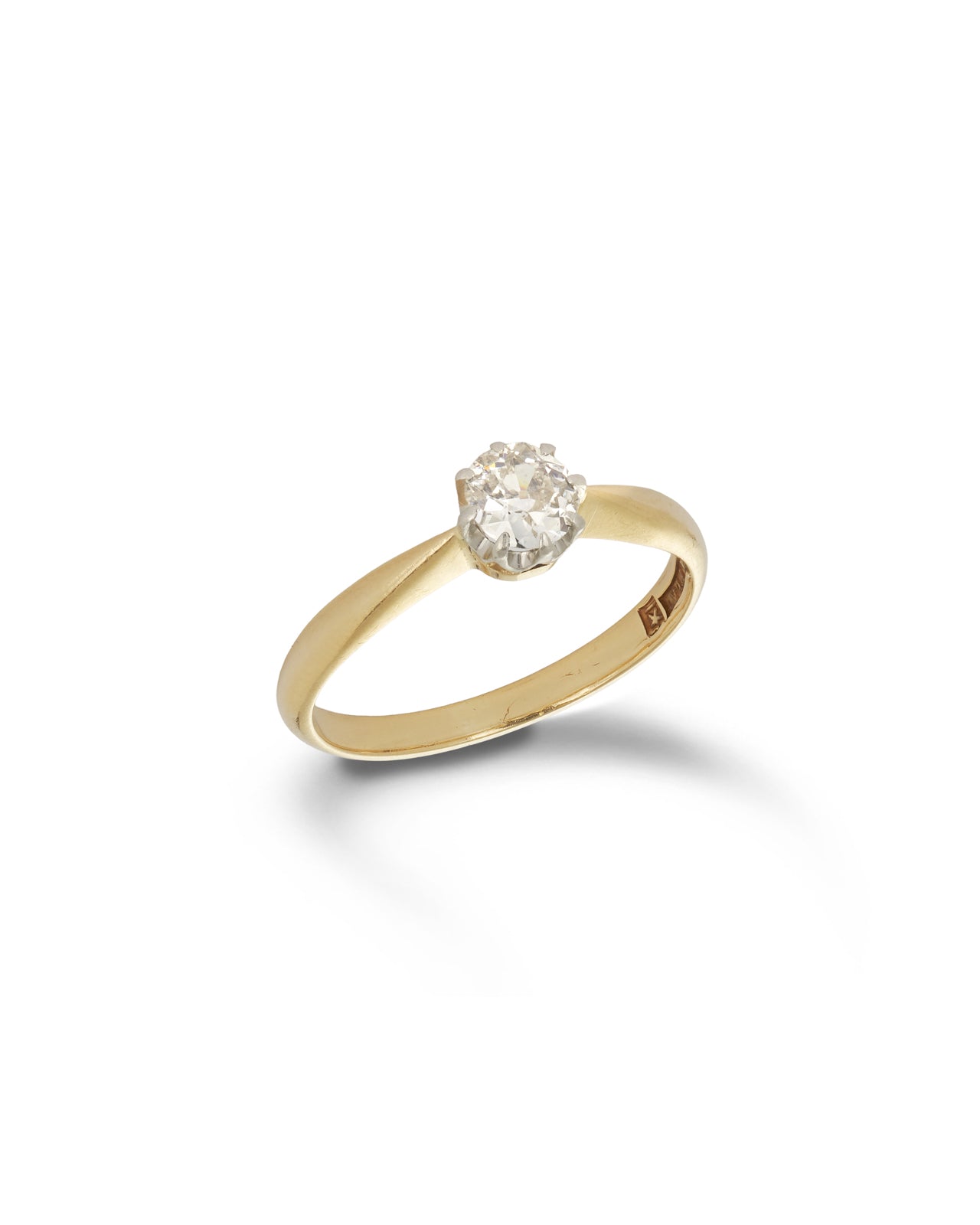Antique Australian Solitaire Diamond Ring