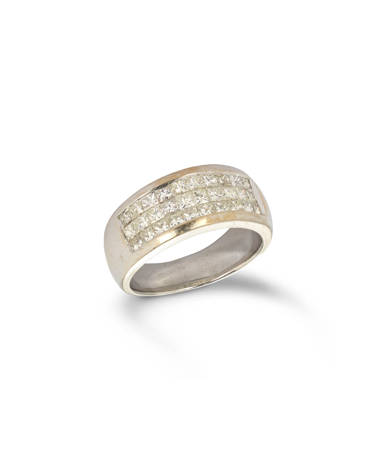 18ct white gold Vintage Diamond Band Ring