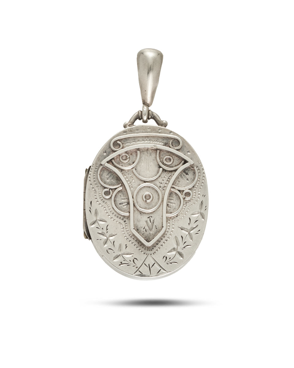 Antique Victorian Silver 'Ruth' Locket