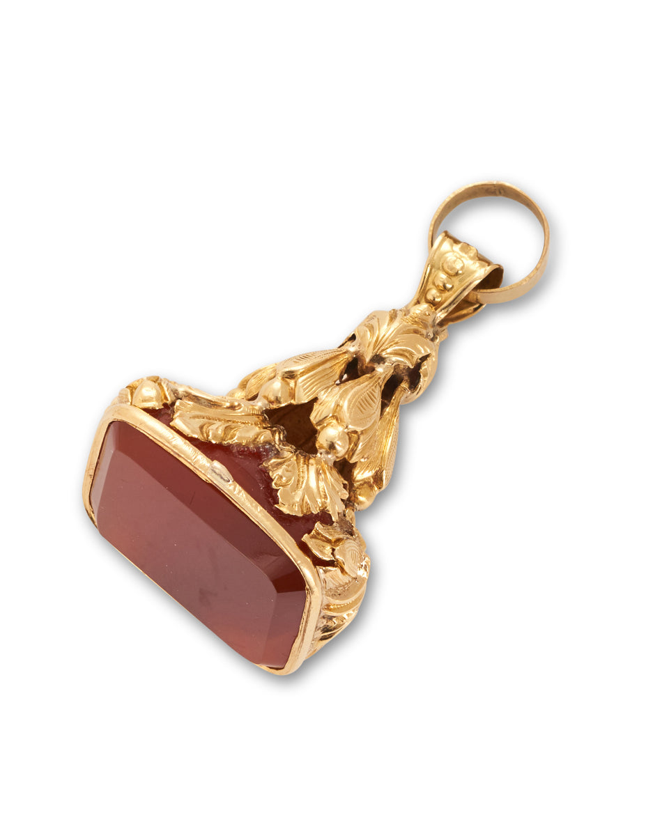Antique Victorian Gold and carnelian Fob Seal
