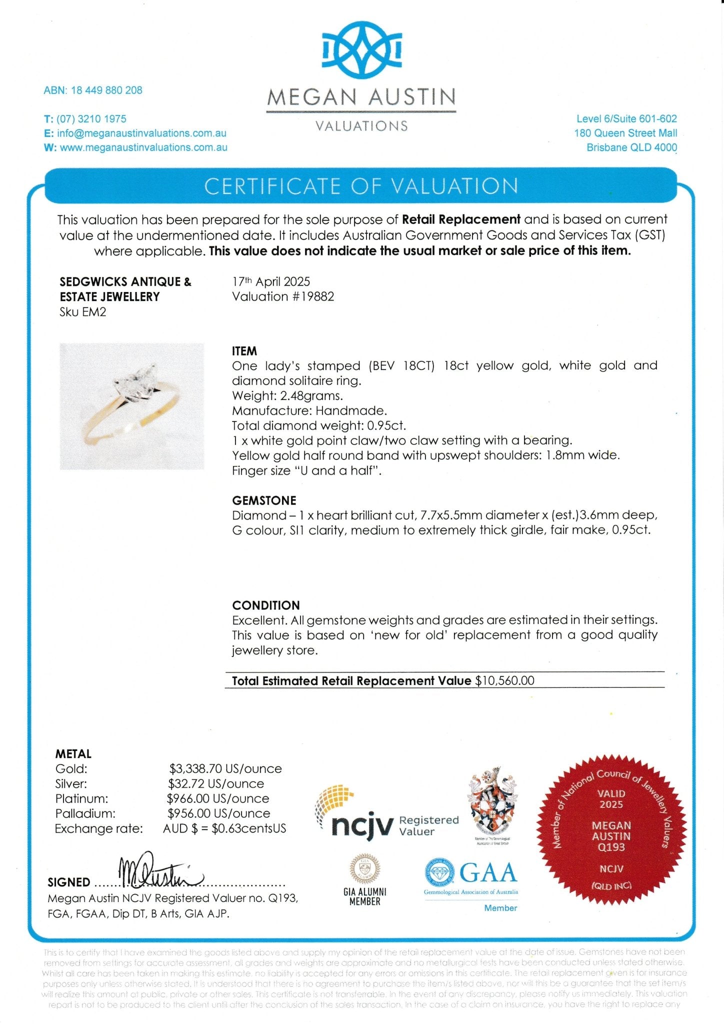 Heart-Shaped Diamond Engagement Ring