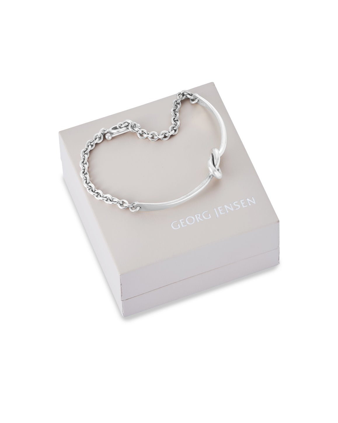Vintage 925 Silver Knot Bracelet, Georg Jensen. Pattern number A51B. Designed by Andreas Mikkelsen for Georg Jensen.