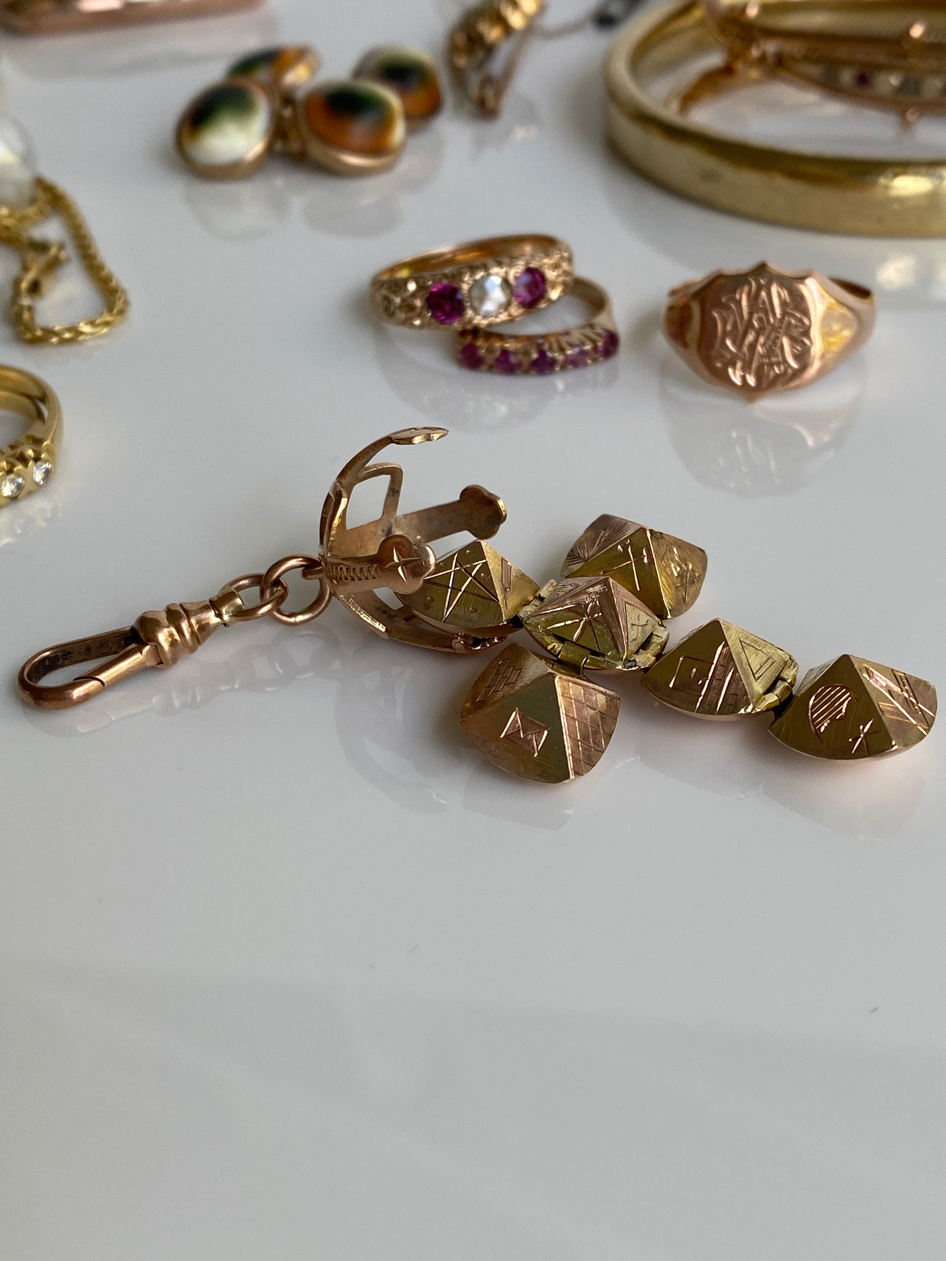 Vintage Masonic Ball Fob