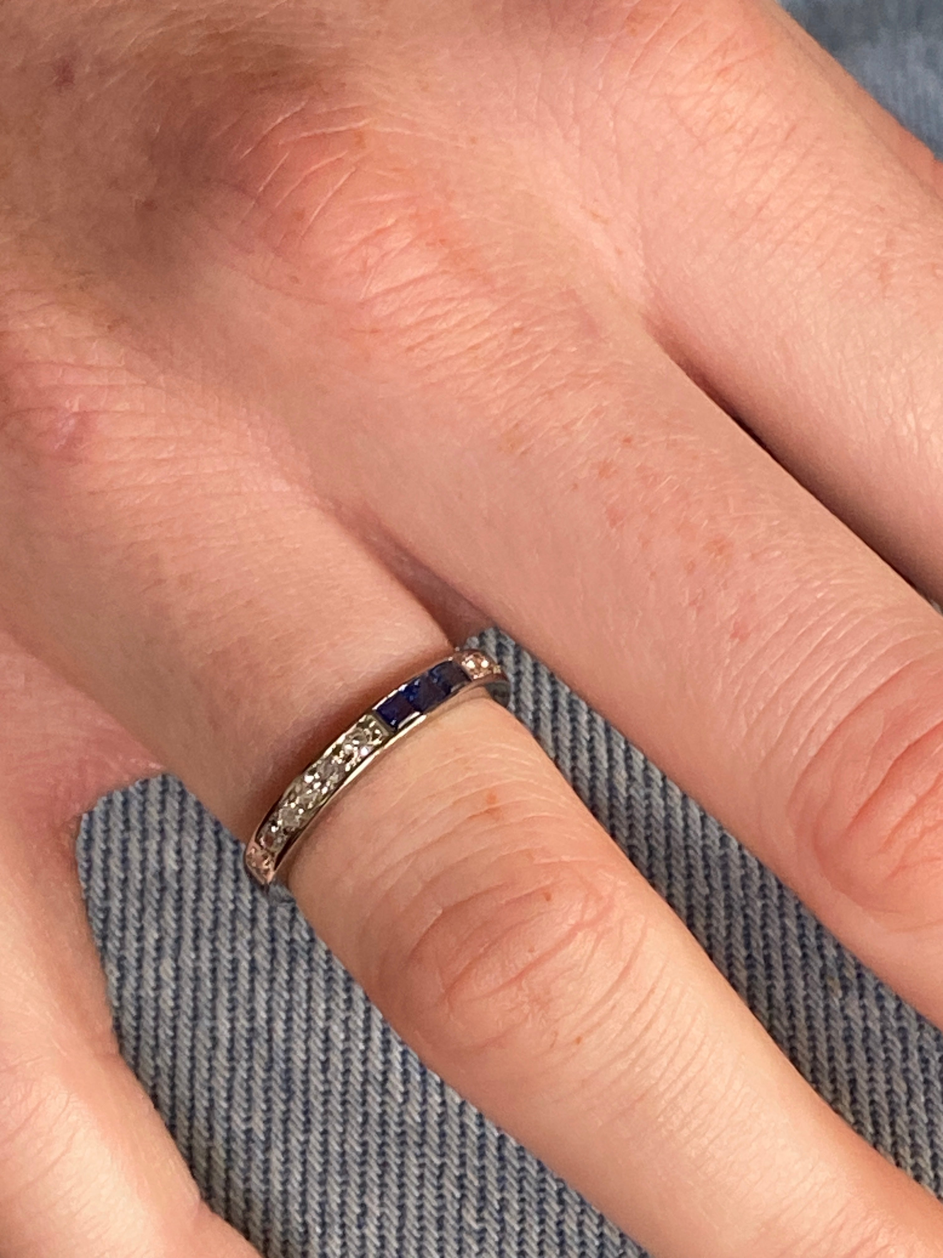 Sapphire & Diamond Eternity Ring