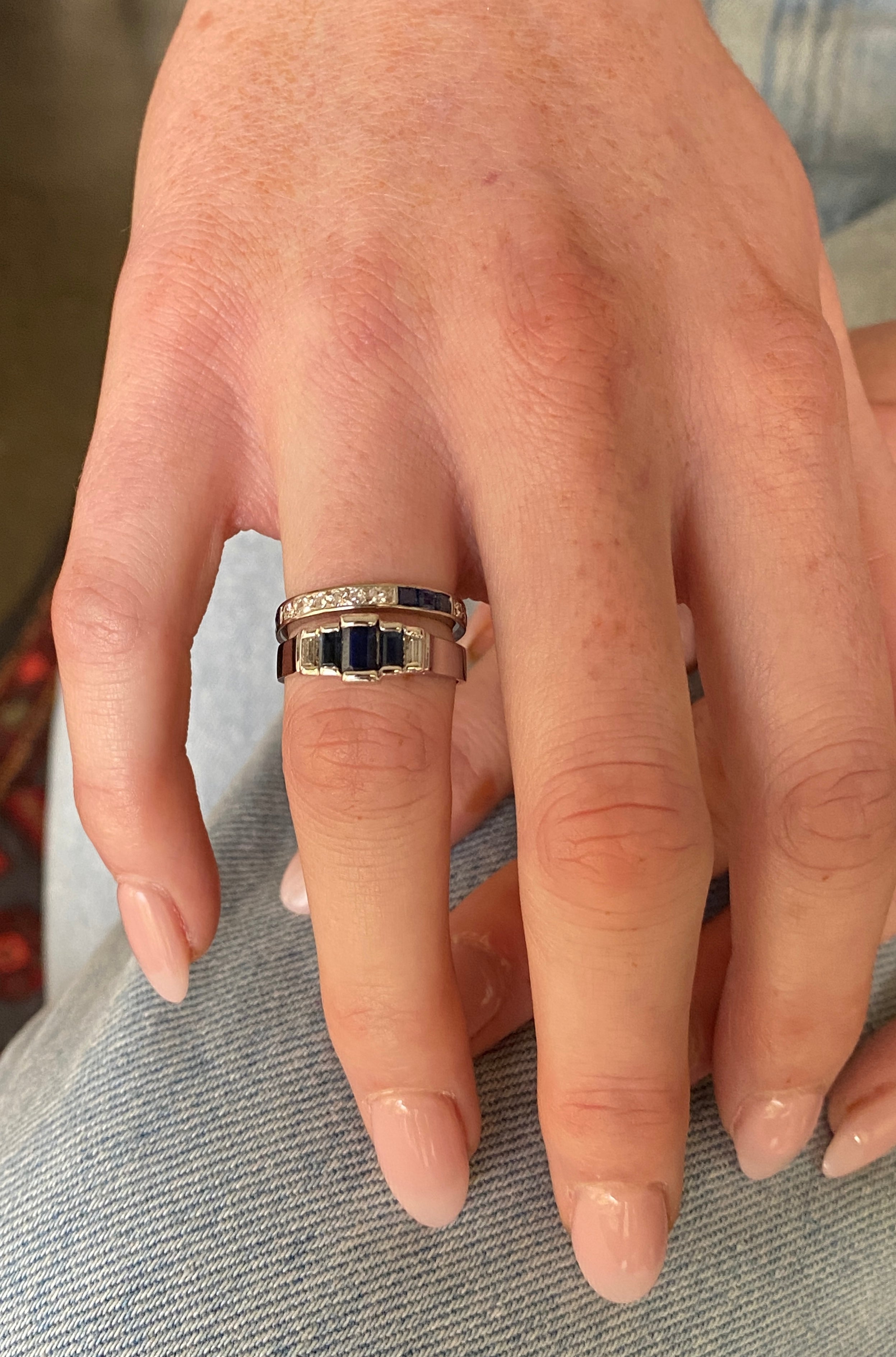 Sapphire & Diamond Eternity Ring