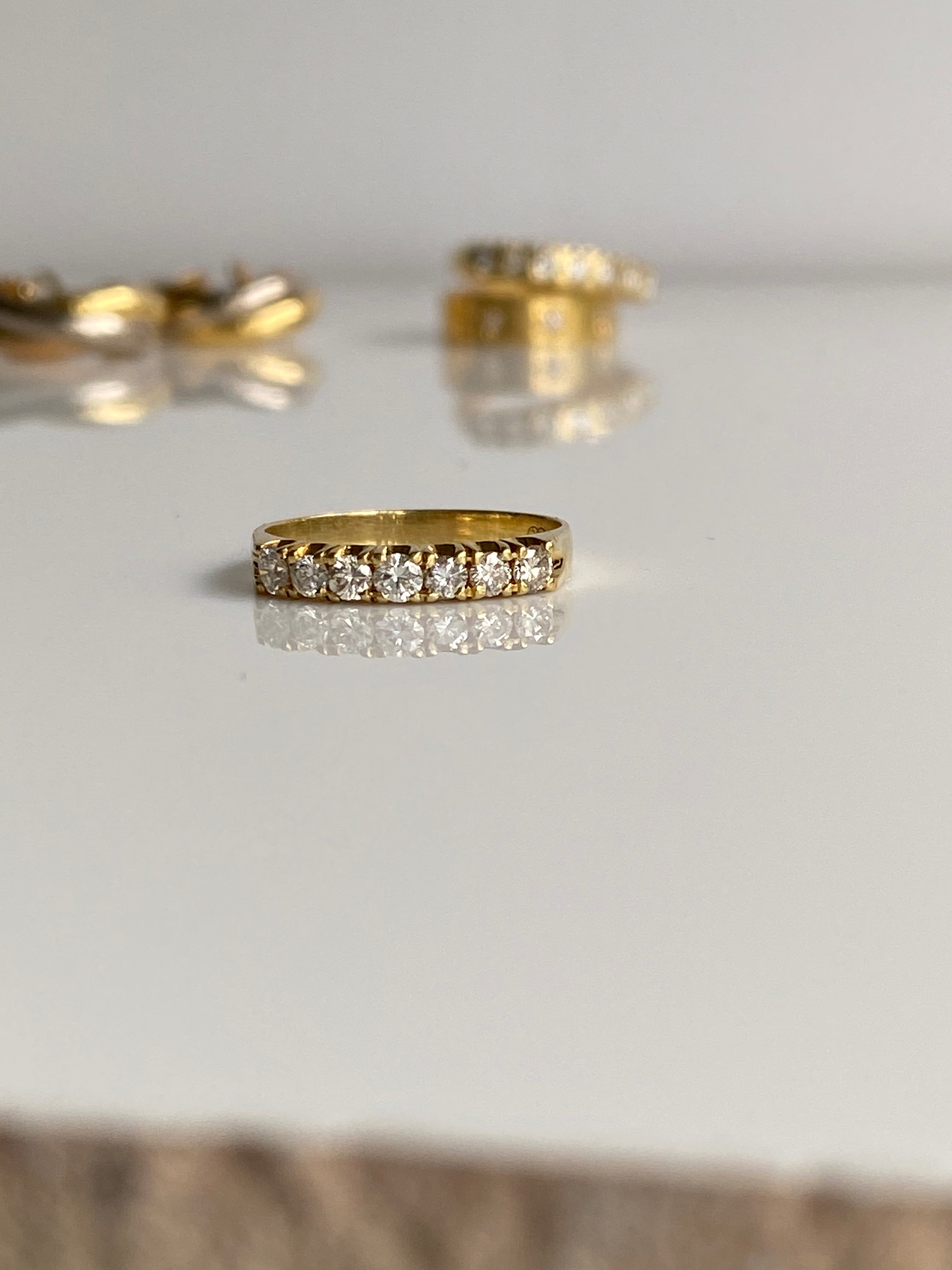 Vintage Diamond Bridge Ring