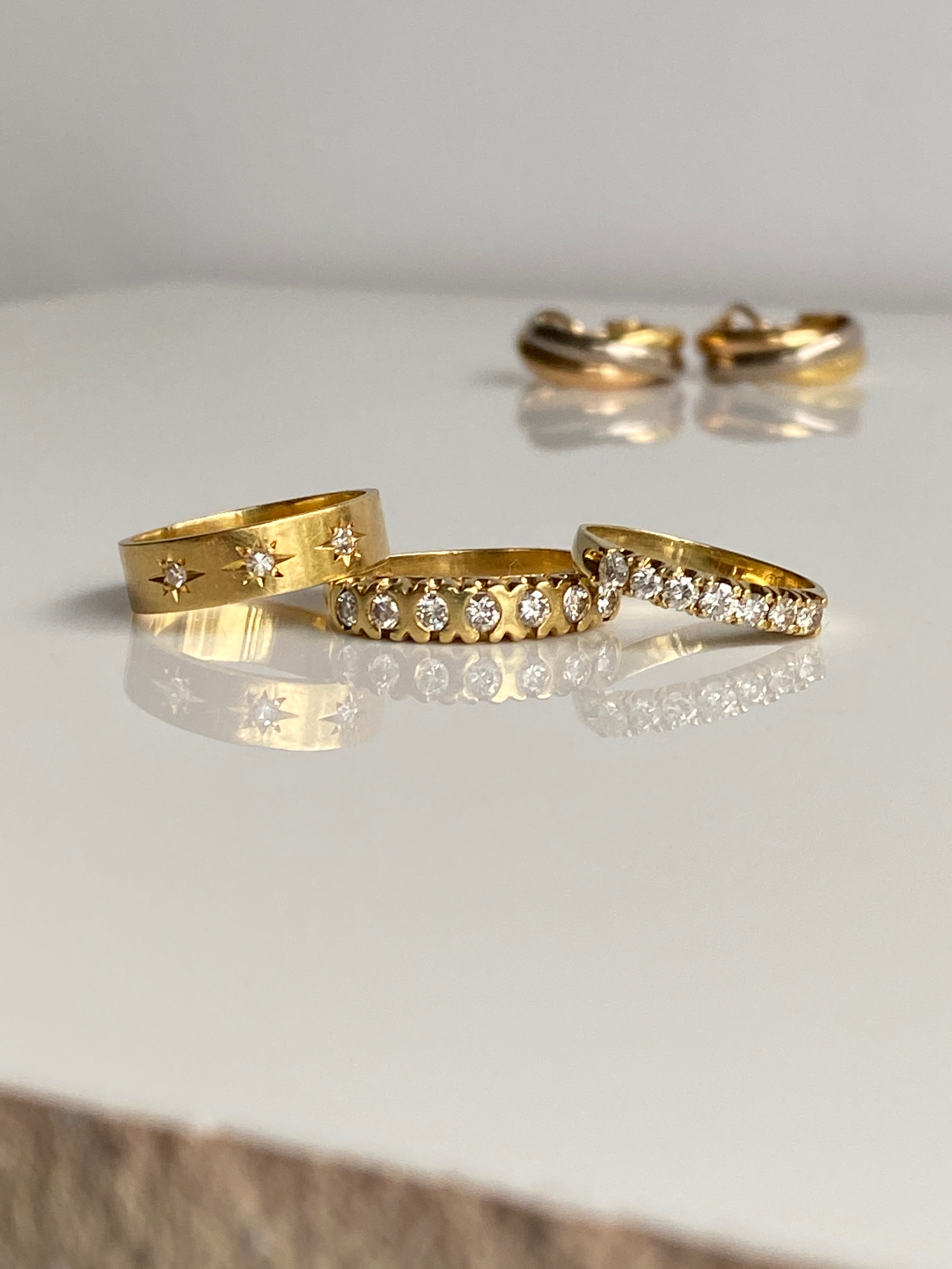 Vintage Diamond Bridge Ring