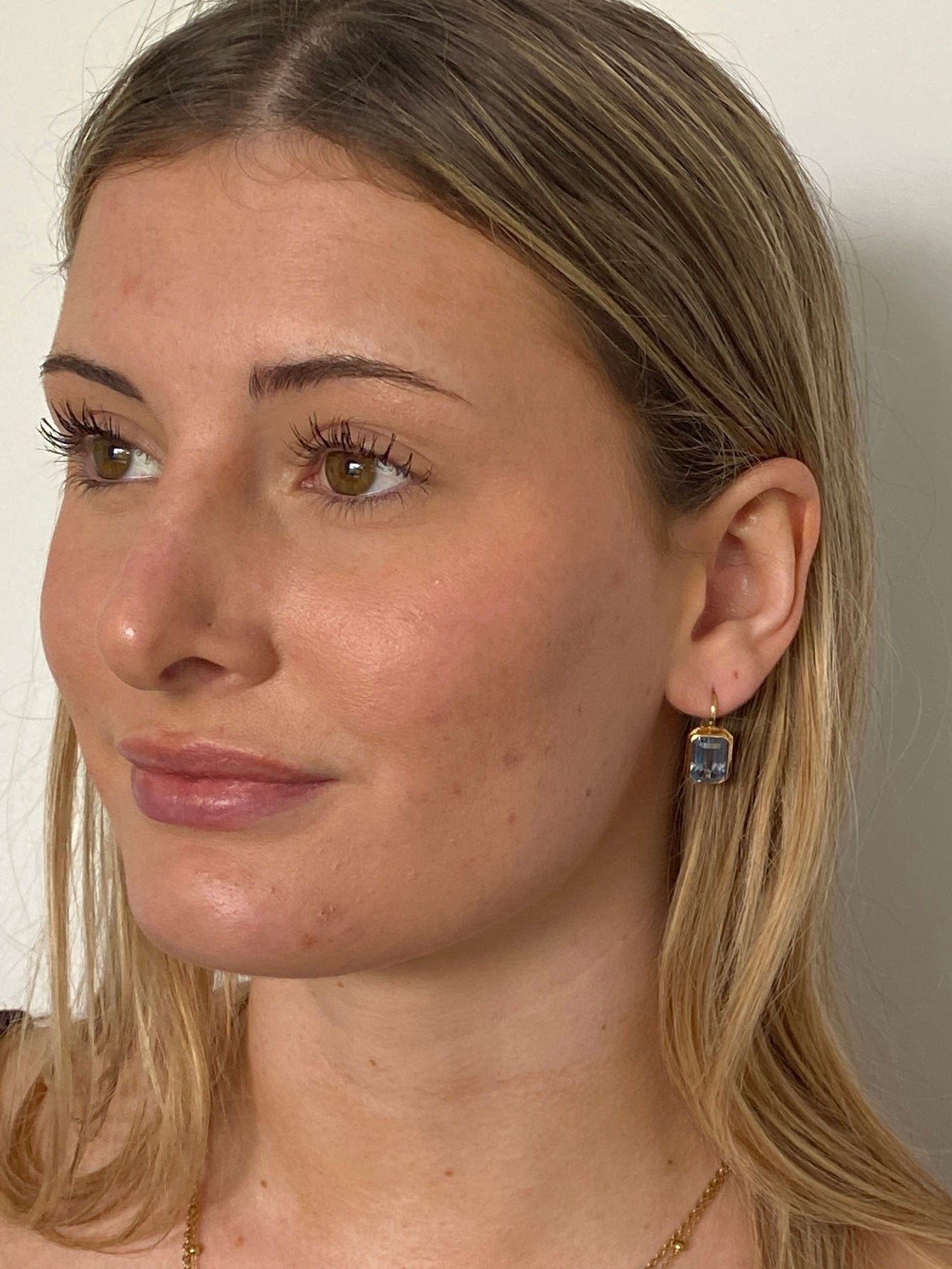 European Gold & Spinel Earrings
