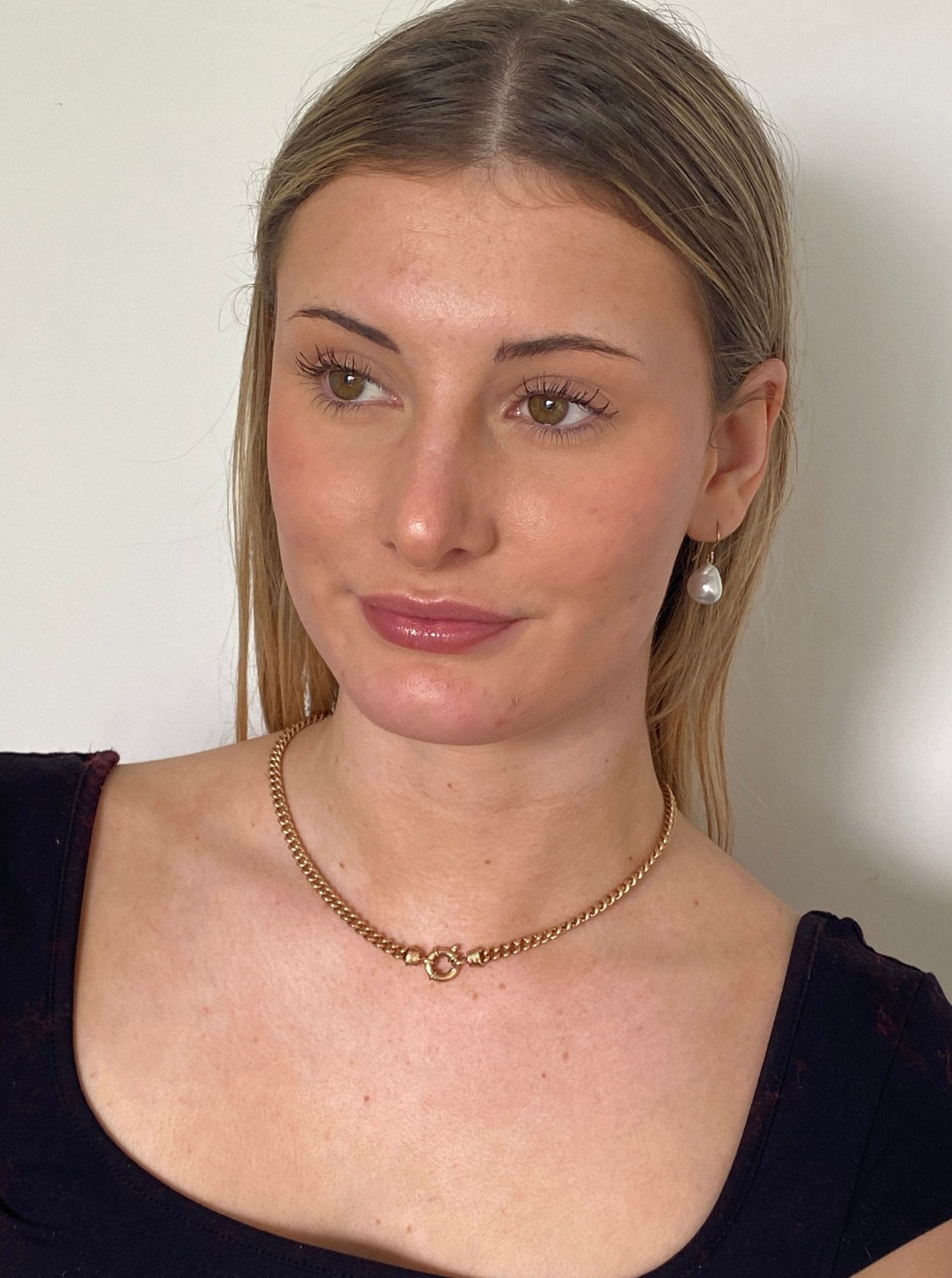 Vintage Gold Filled Curblink Necklace