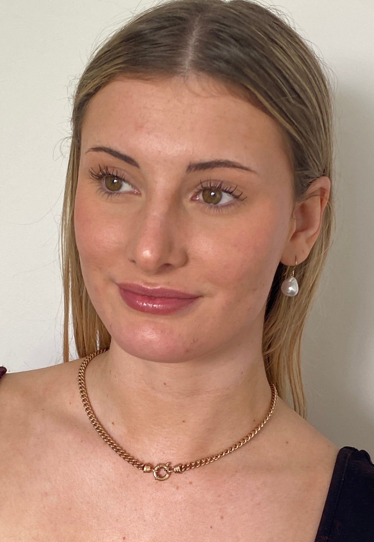 Vintage Gold Filled Curblink Necklace