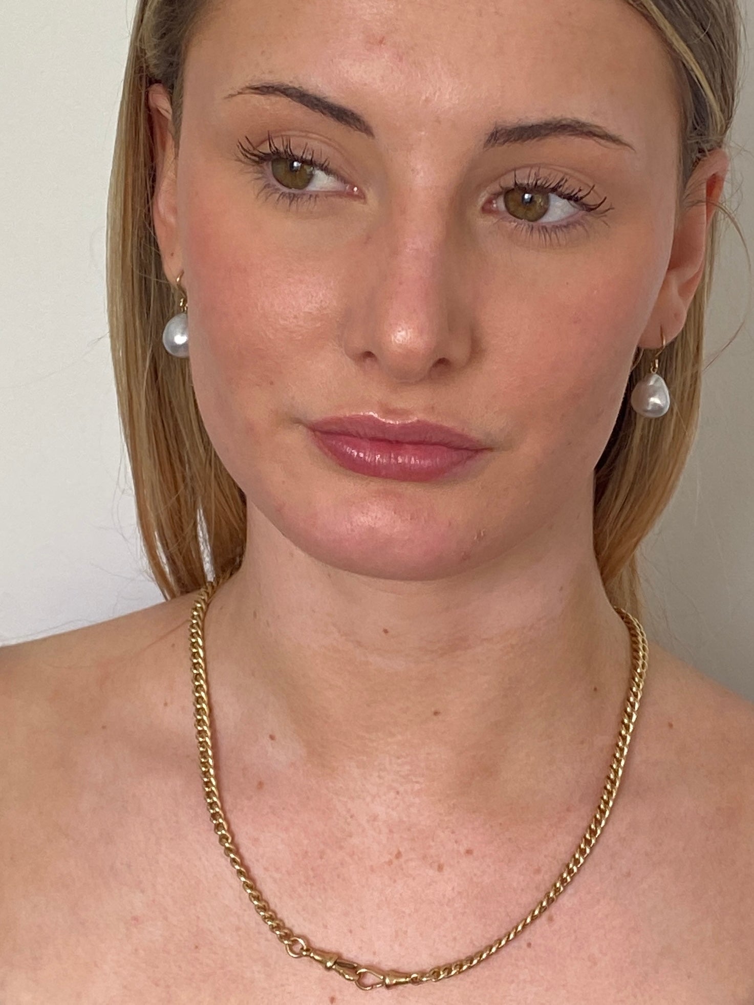 Vintage 9ct Yellow Gold Curblink Neckla