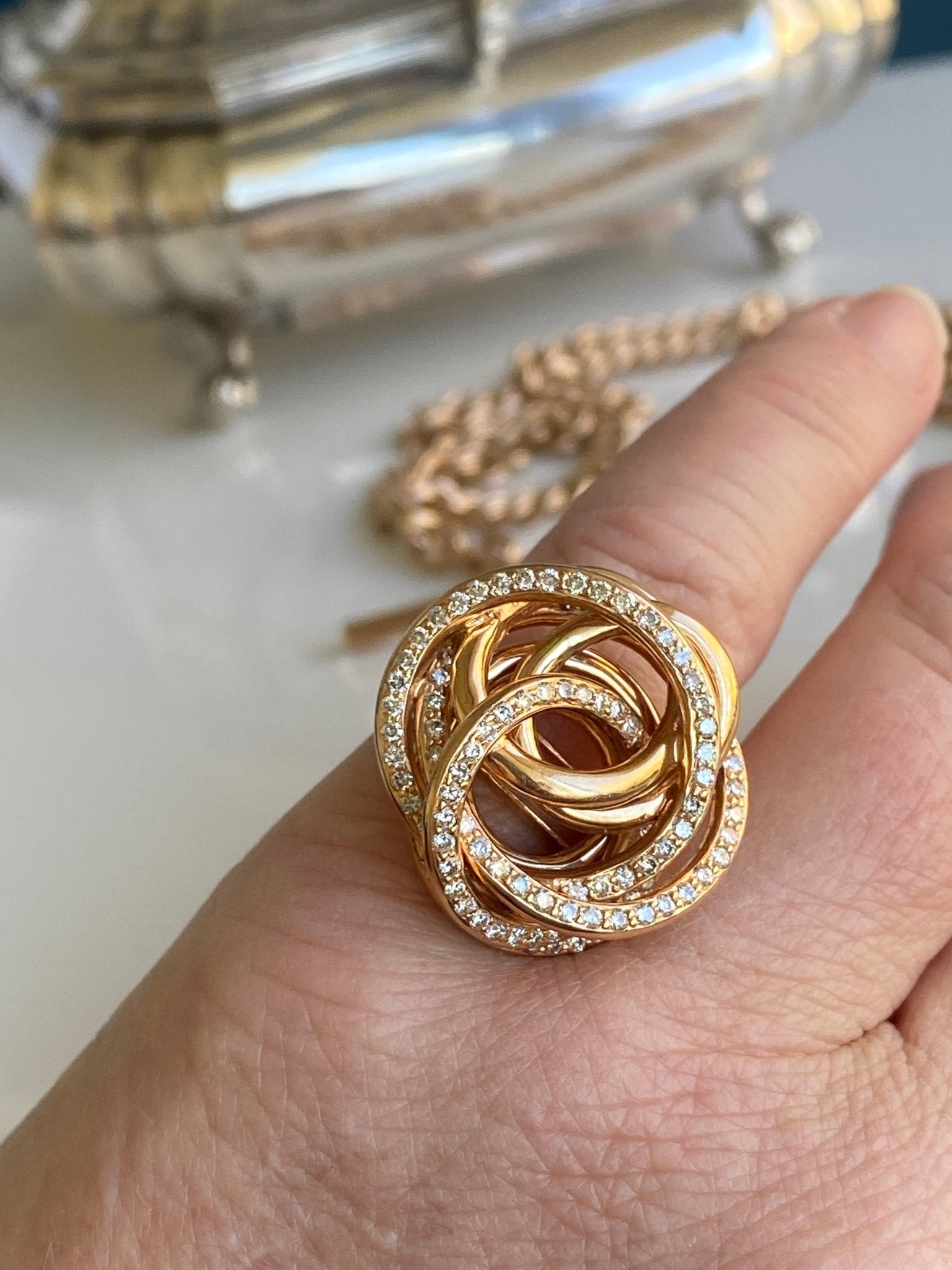 Gold & Diamond Cocktail Ring