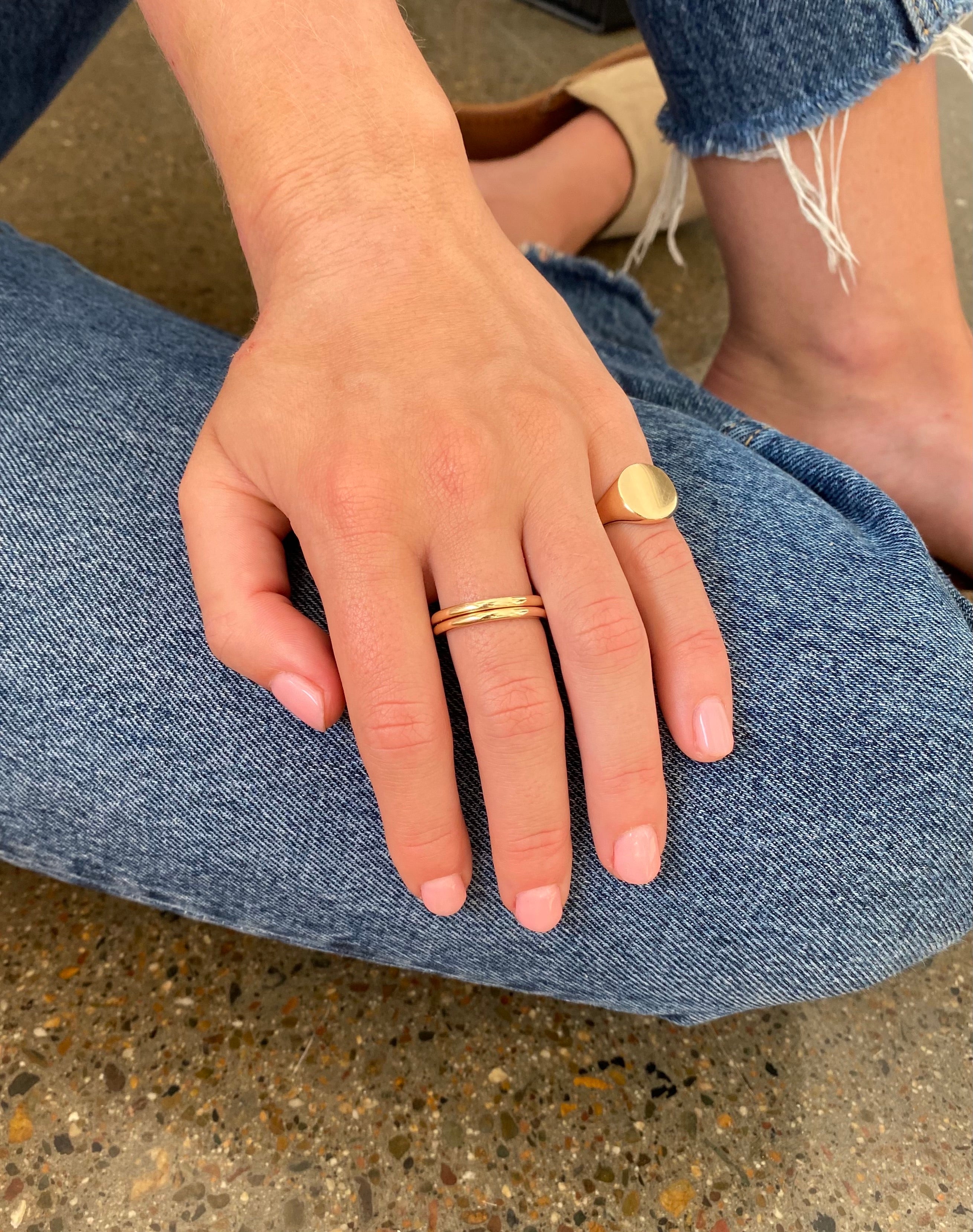 Contemporary Gold Band