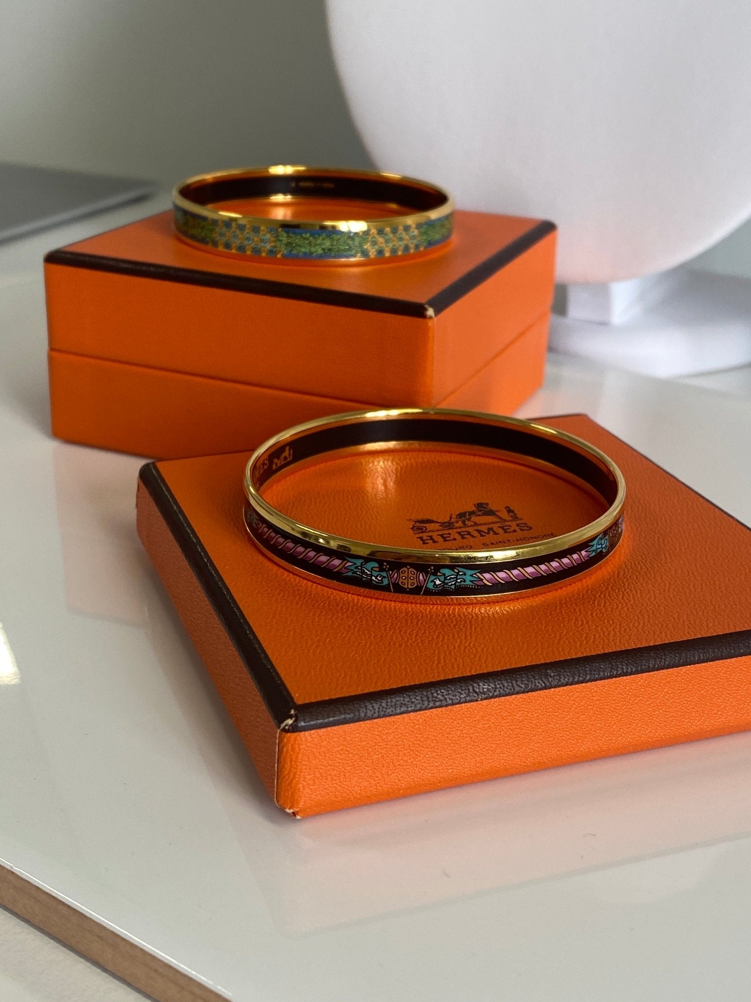 HERMES, Enamel Bangles