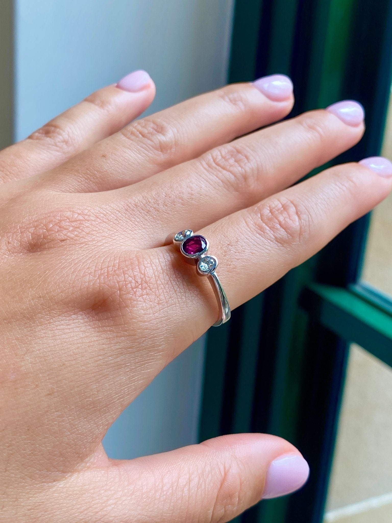 Ruby & Diamond Trilogy Ring
