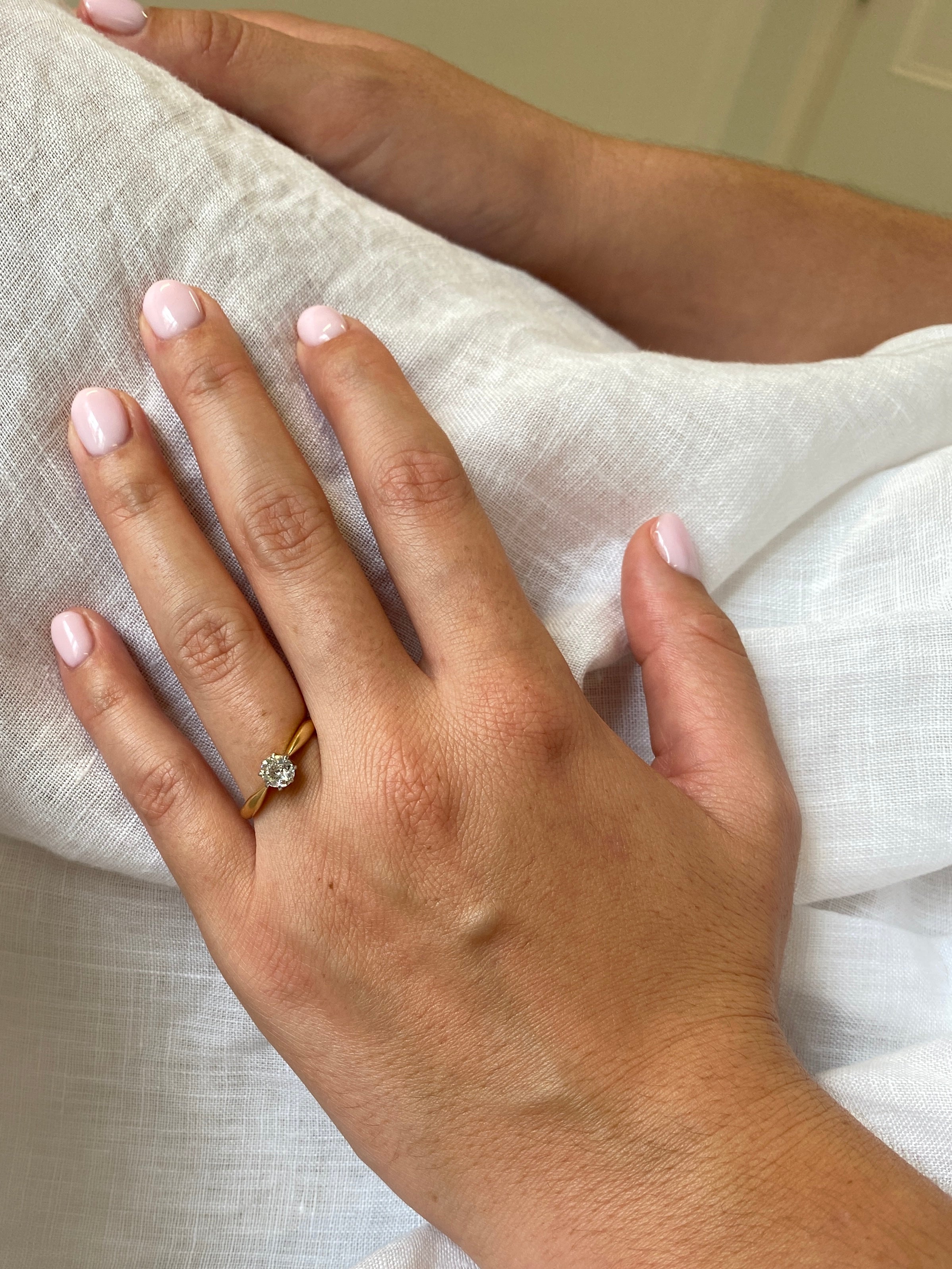 Antique Australian Solitaire Diamond Ring