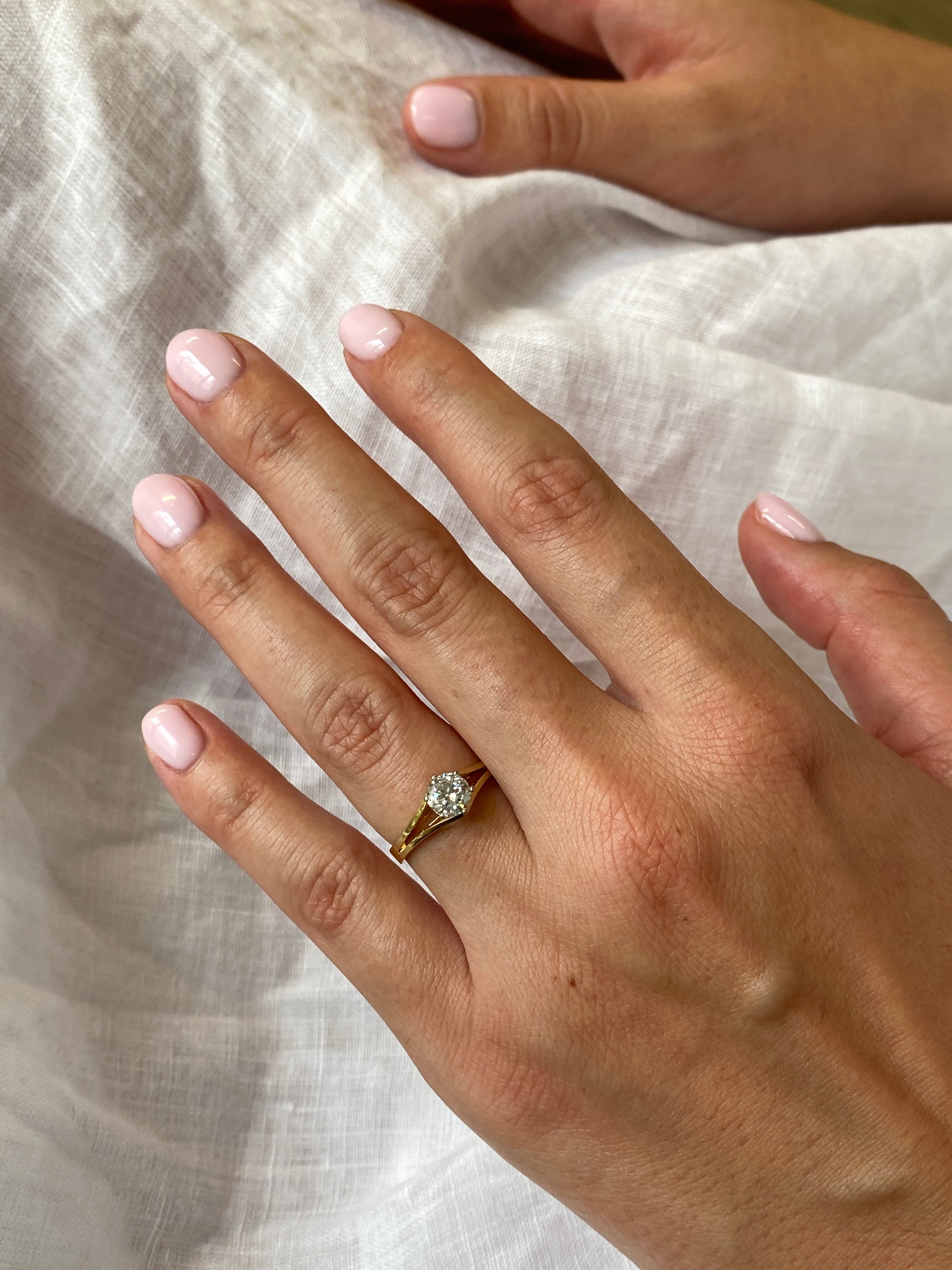 18ct 0.53 carat Solitaire Diamond Ring