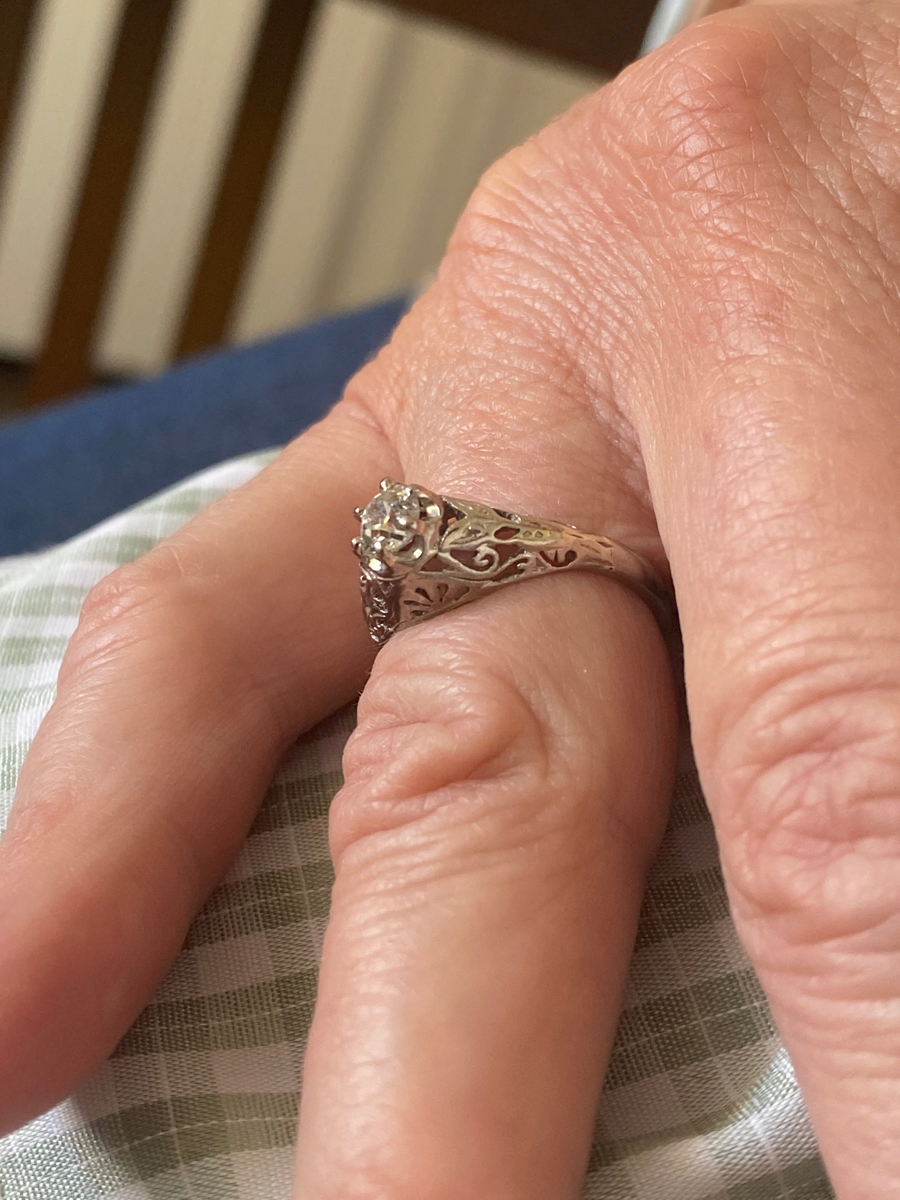 Antique Solitaire Diamond Ring