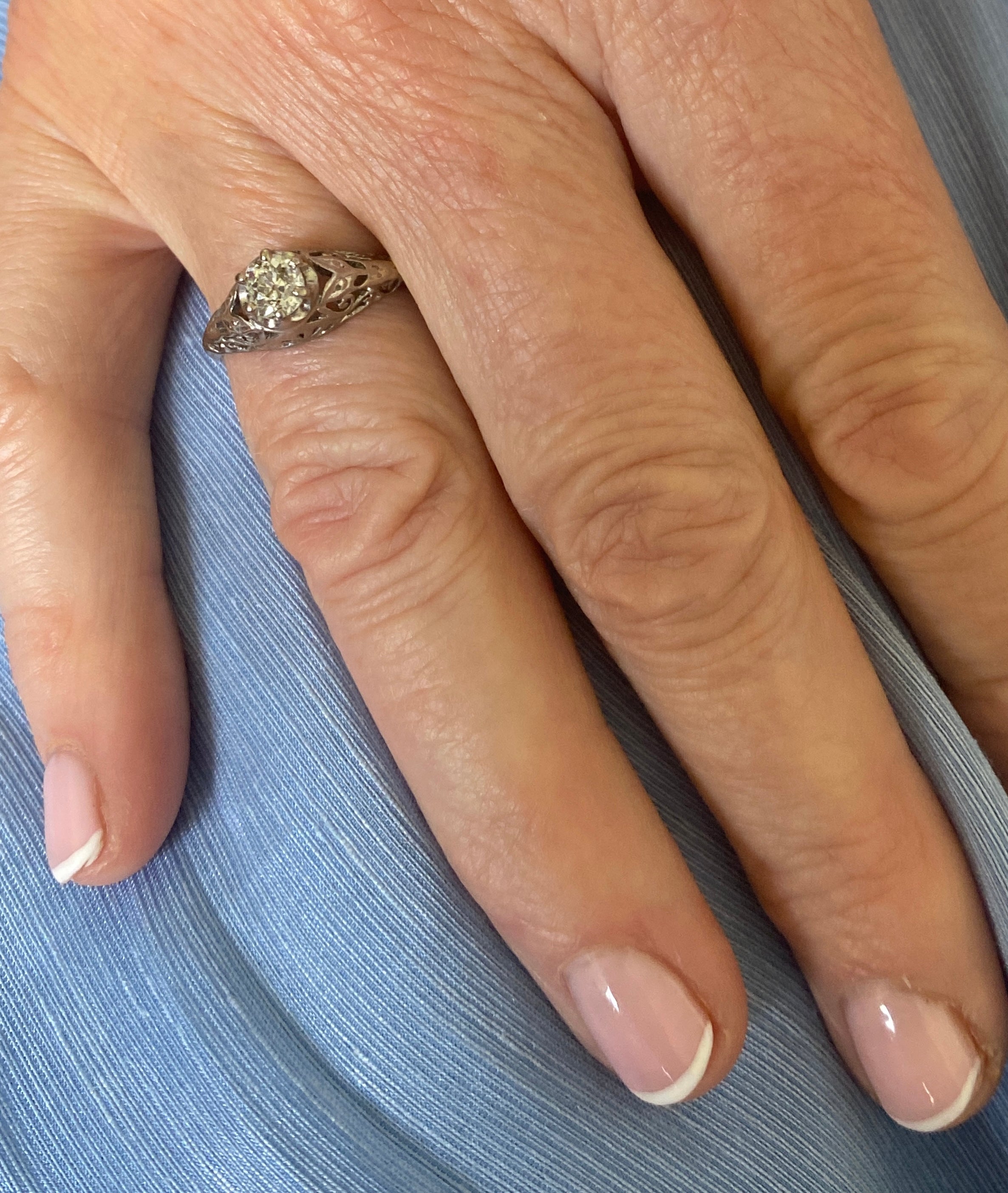Antique Solitaire Diamond Ring