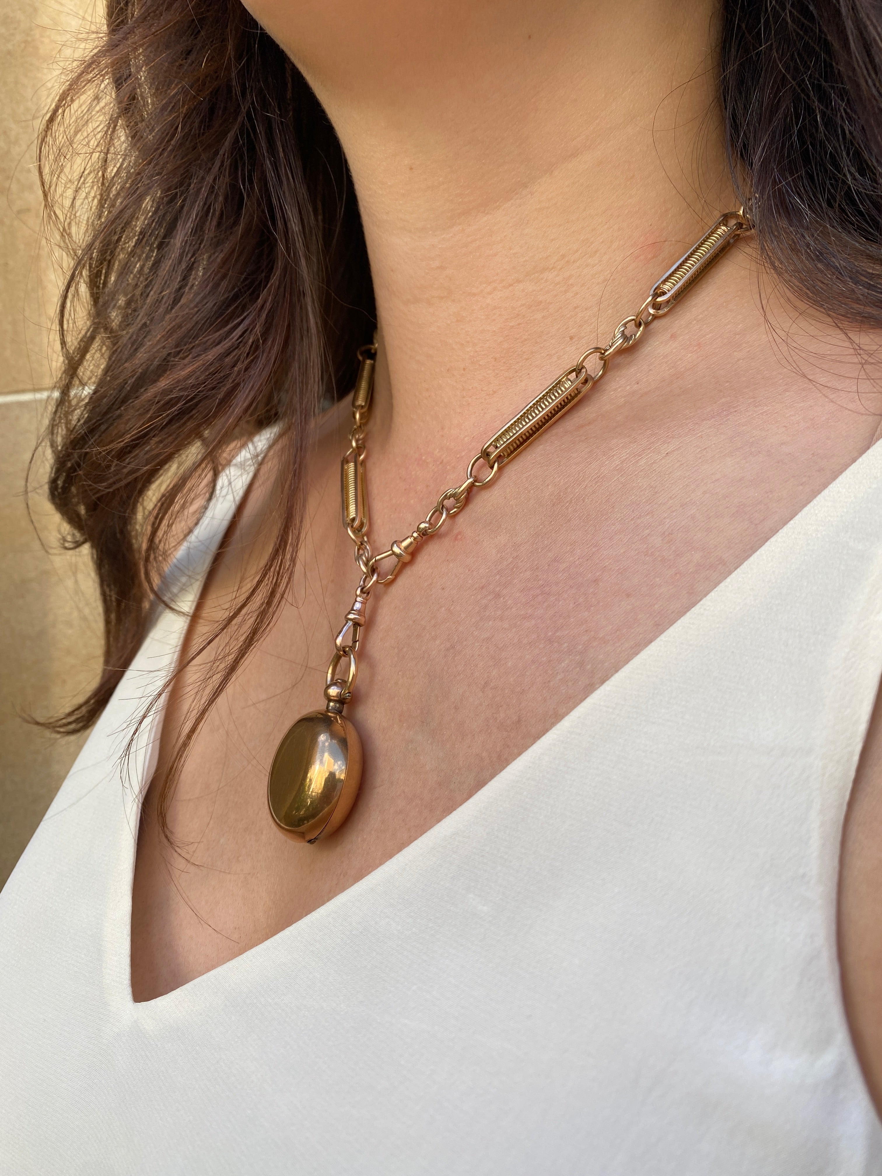 Antique Style 9ct Gold Watch Chain