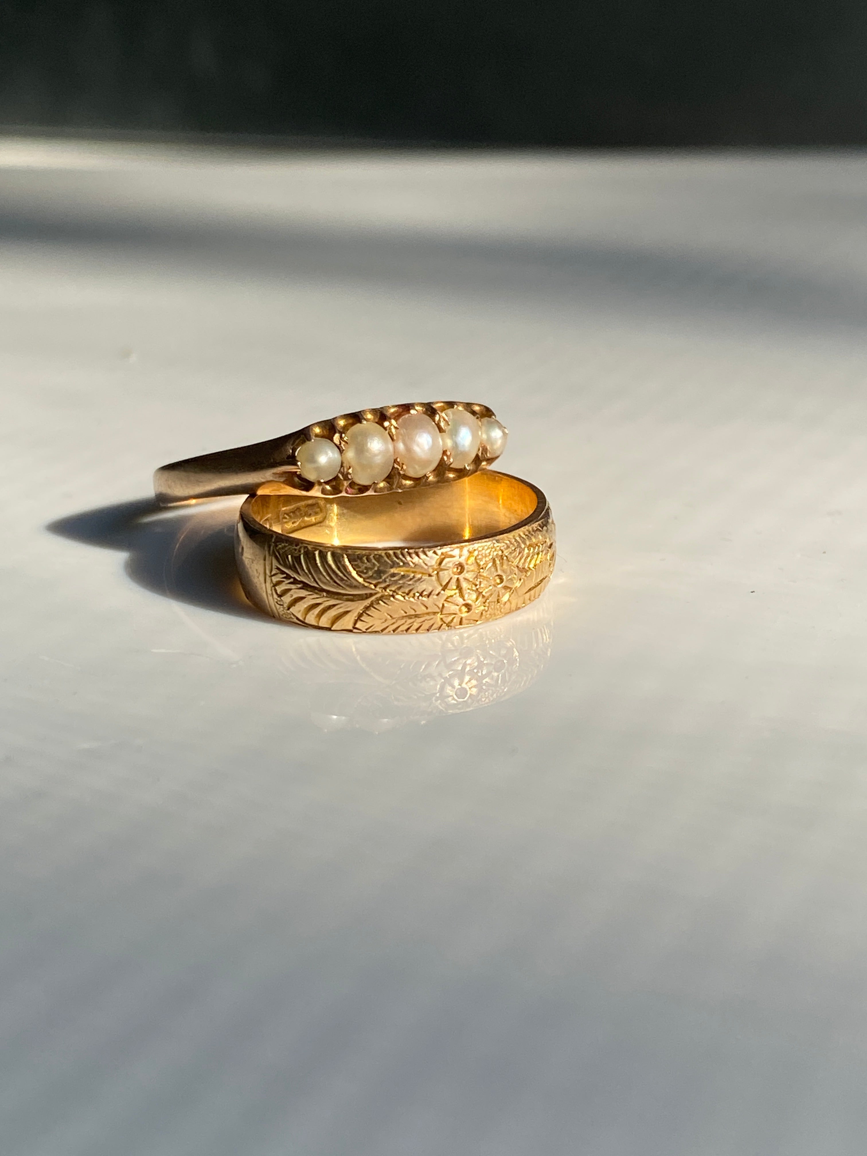 Antique Natural Pearl Ring