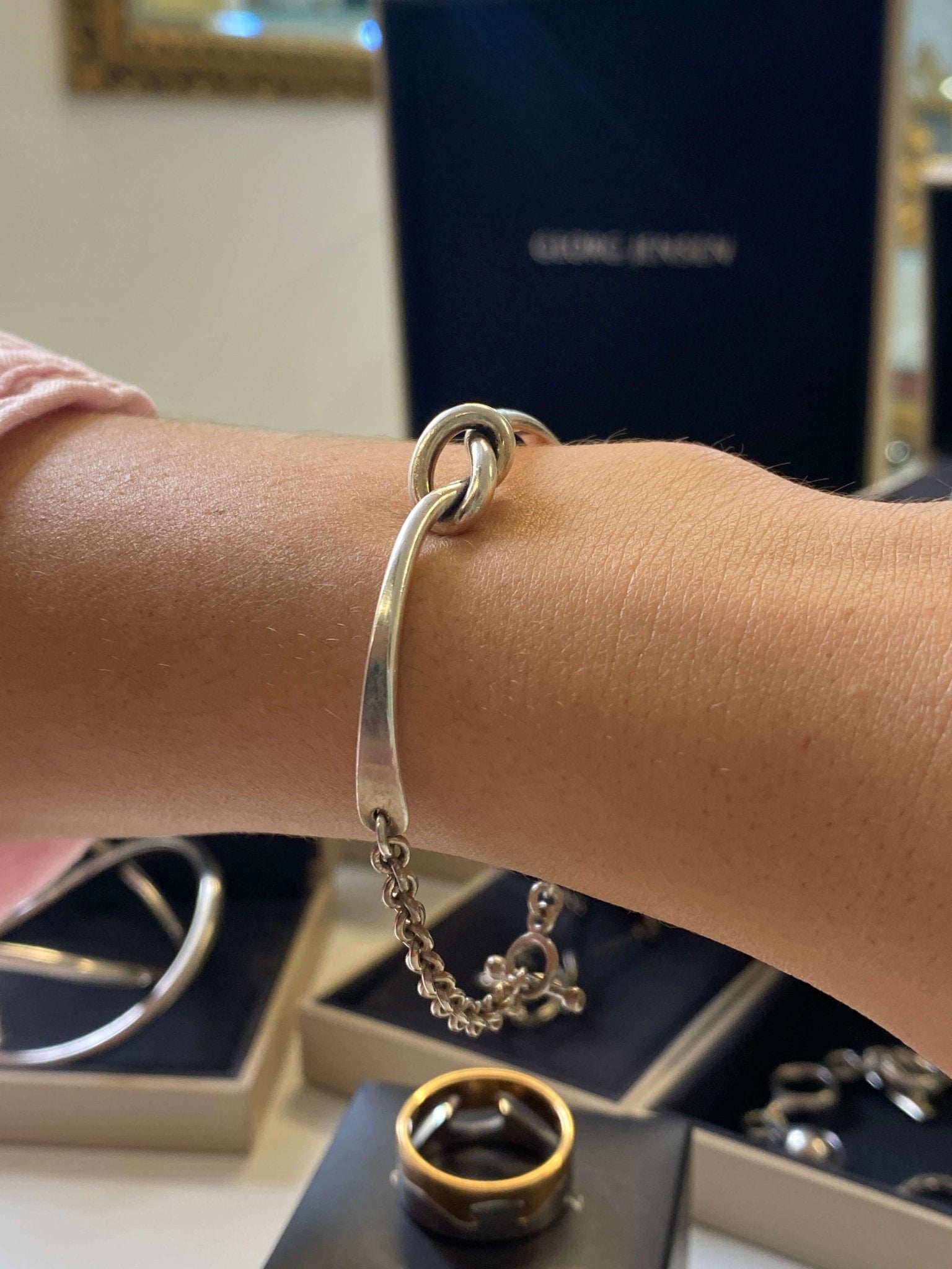Vintage 925 Silver 'Knot' Bracelet, Georg Jensen. Pattern number A51B. Designed by Andreas Mikkelsen for Georg Jensen.