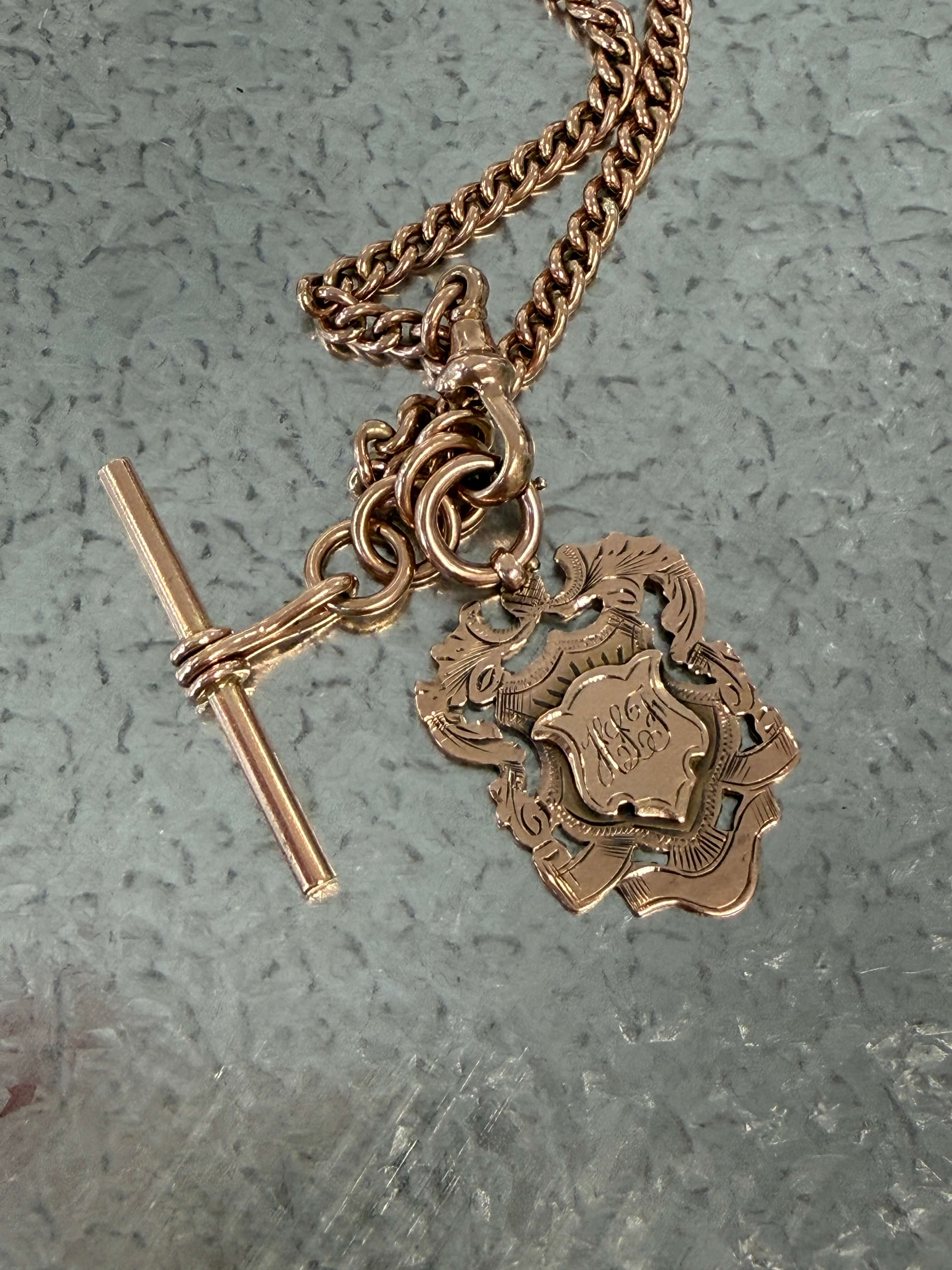 Antique Rose Gold Fob, Chester 1903