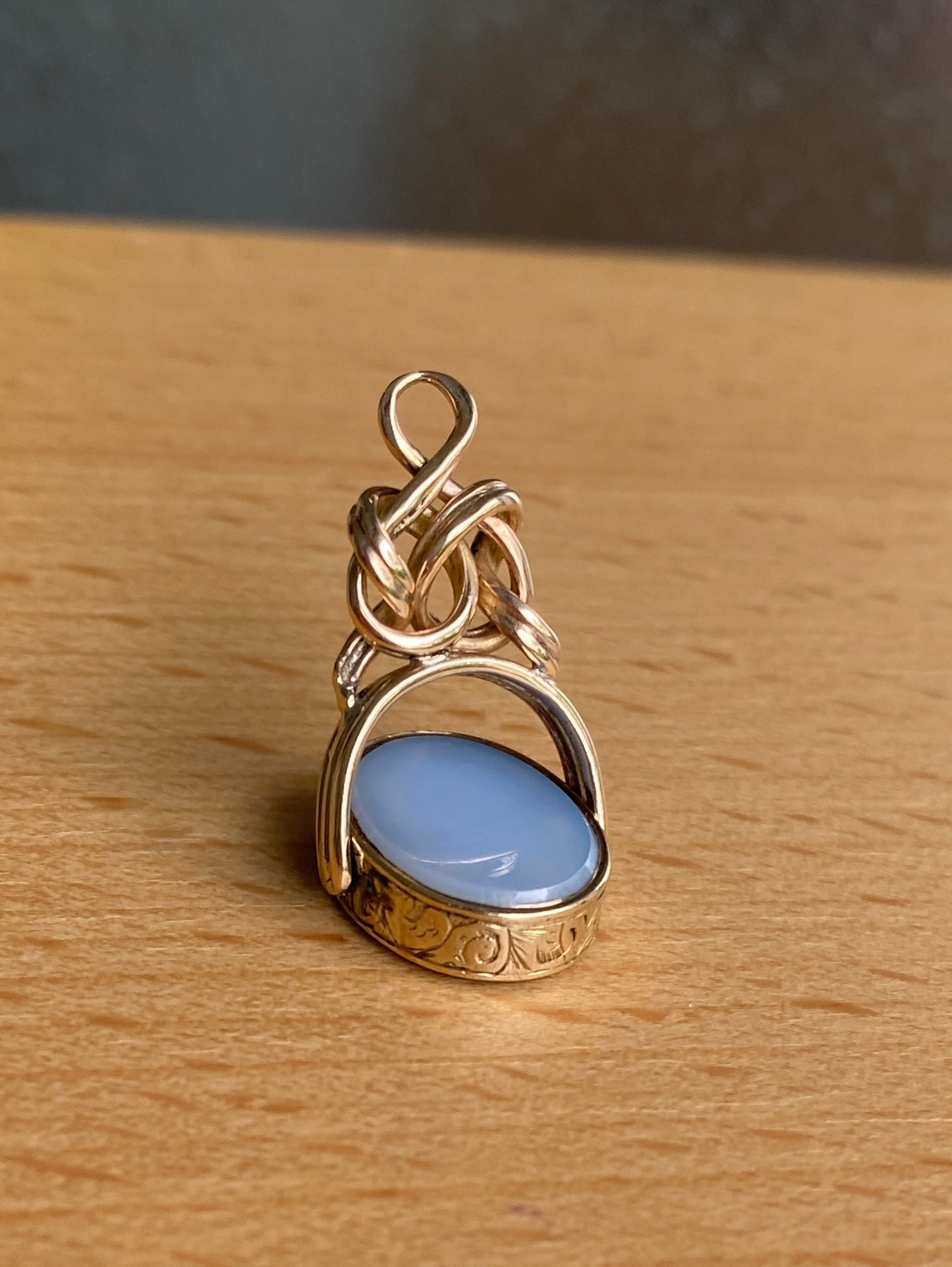 Antique Hardstone Spinner Fob