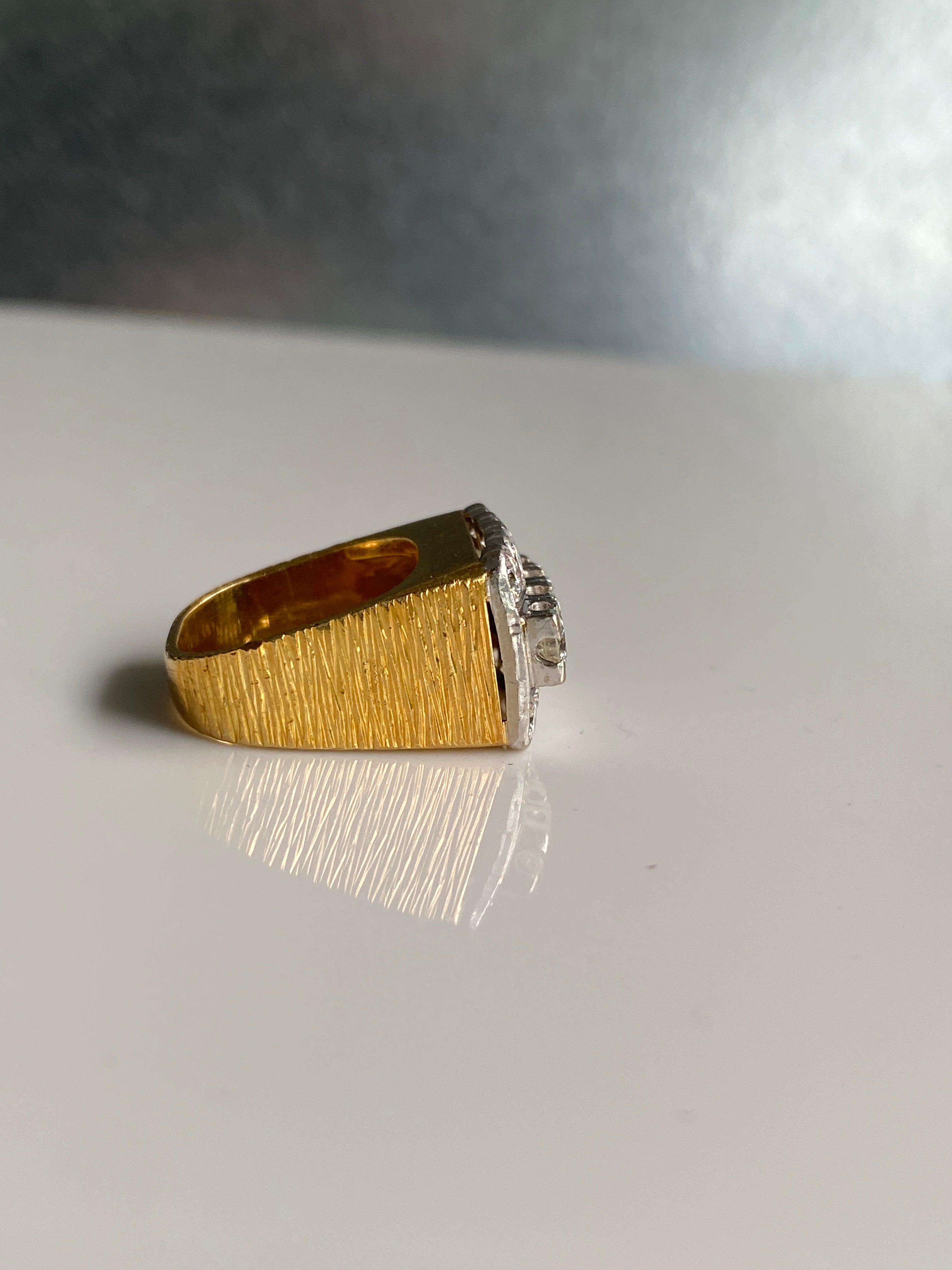 Vintage 18ct Diamond Cocktail Ring, 1960s