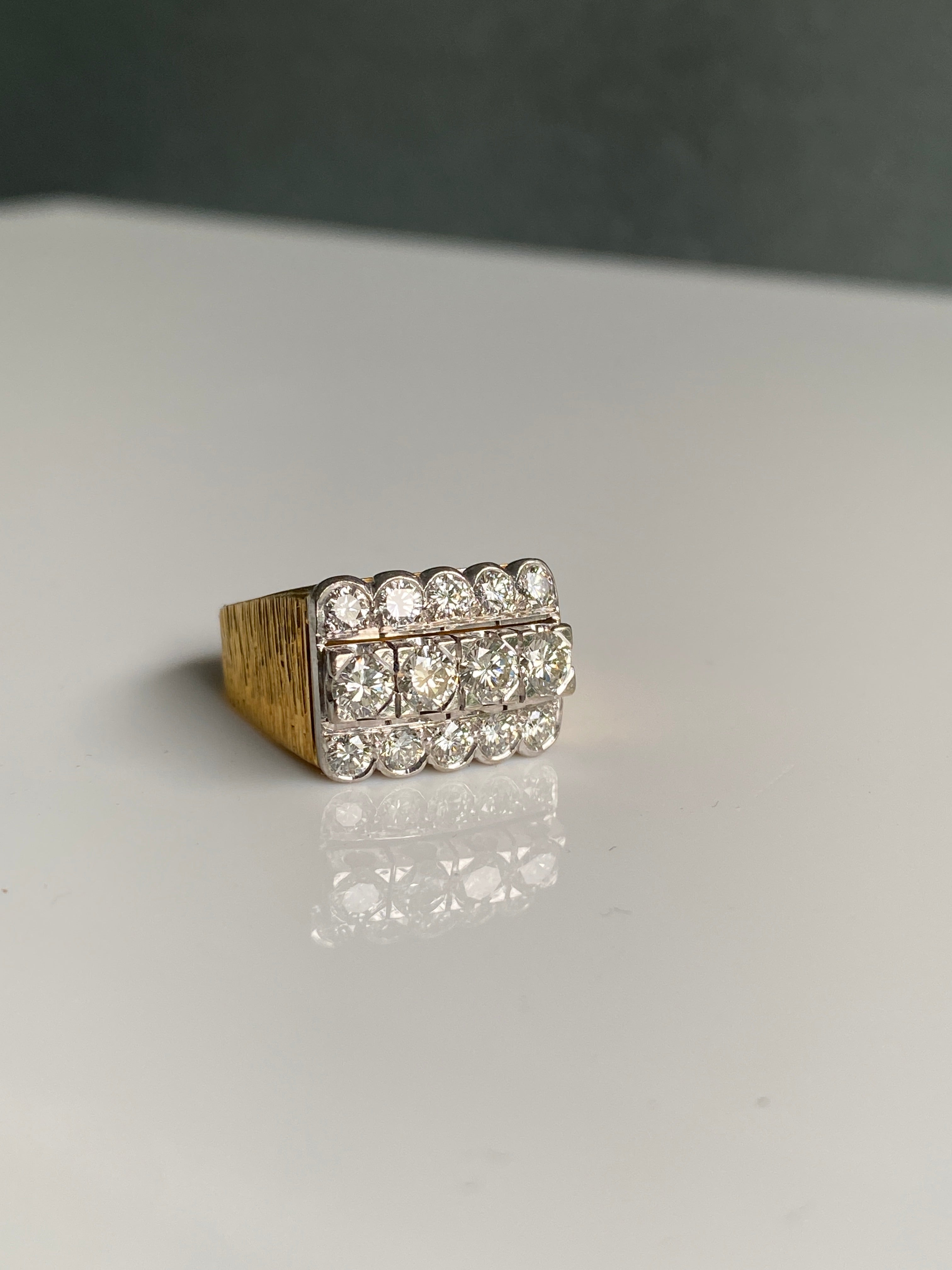 Vintage 18ct Diamond Cocktail Ring, 1960s