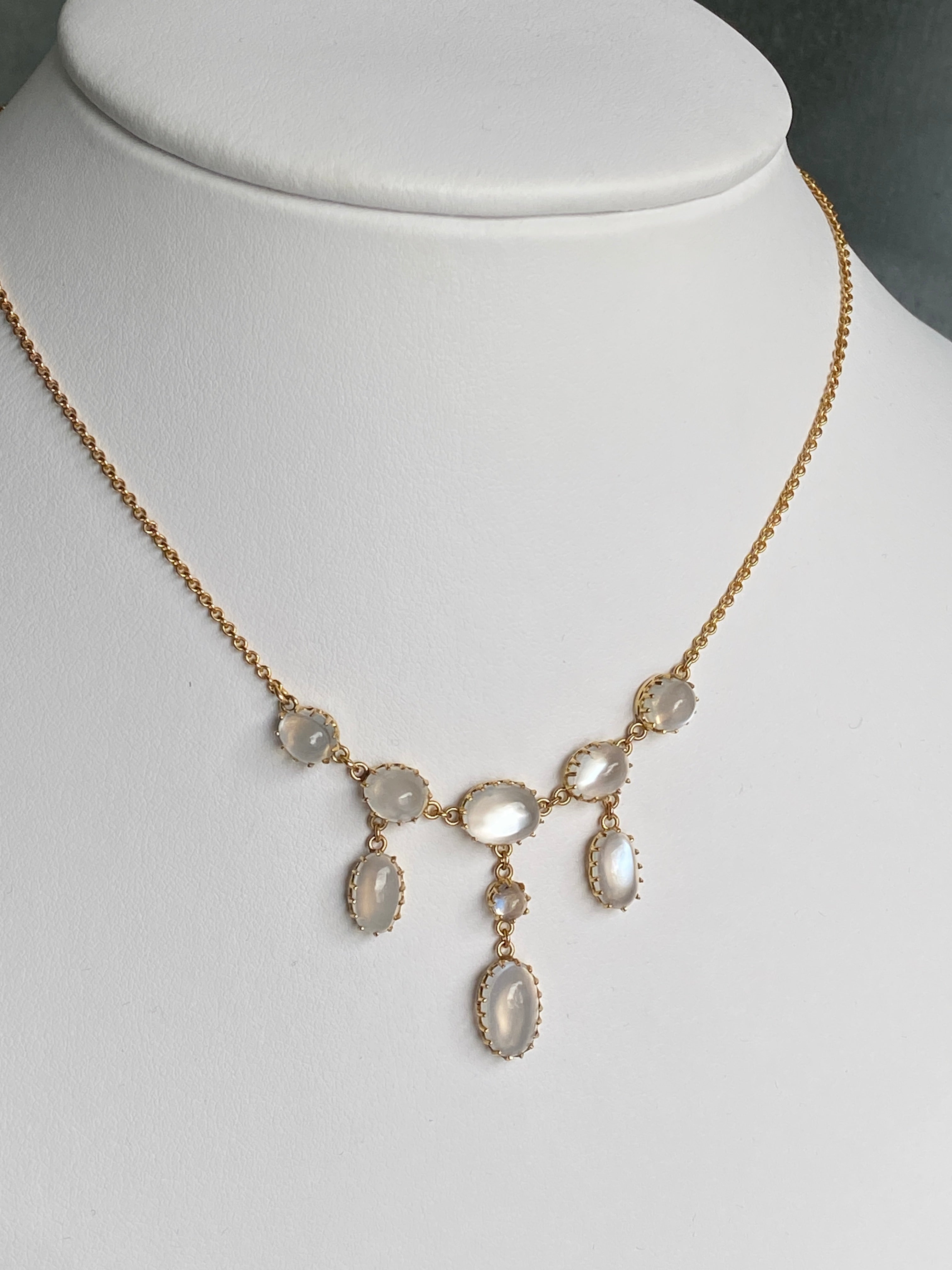 Antique Victorian Moonstone Necklet