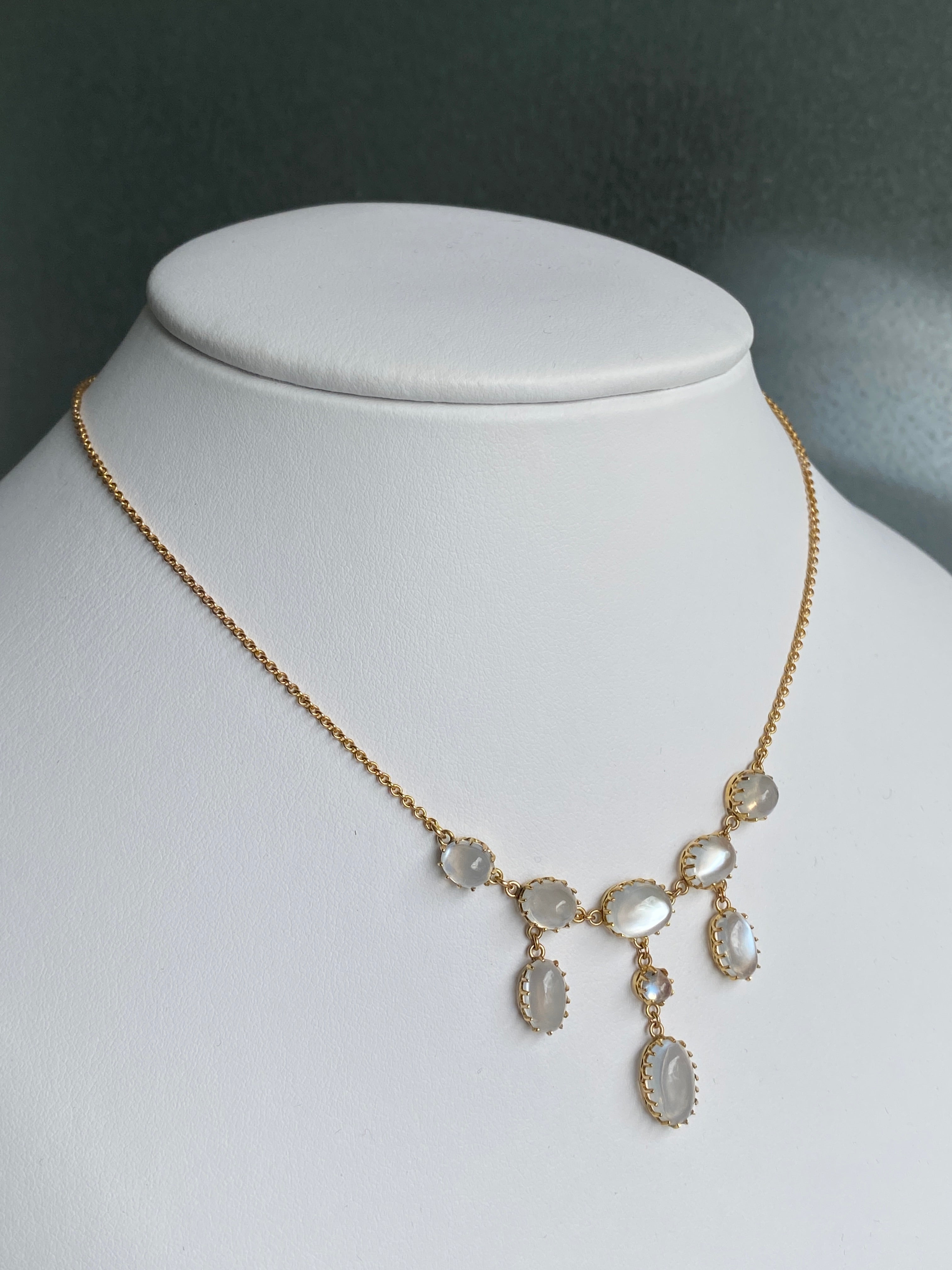Antique Victorian Moonstone Necklet