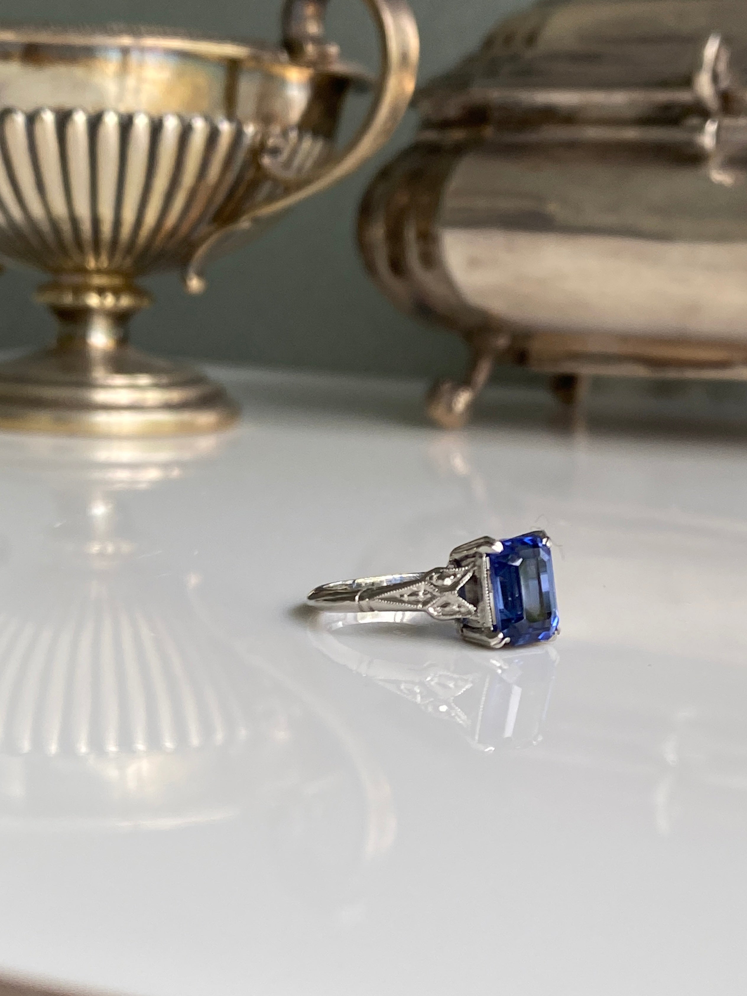 Australian Sapphire Ring, William Drummond and Co.  Melbourne