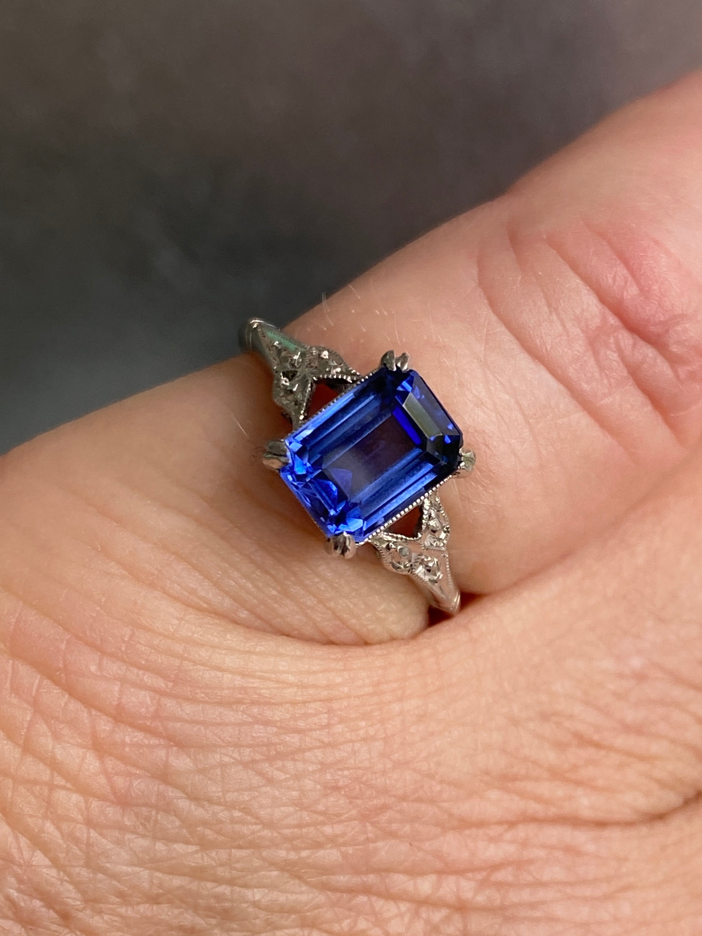 Australian Sapphire Ring, William Drummond and Co.  Melbourne