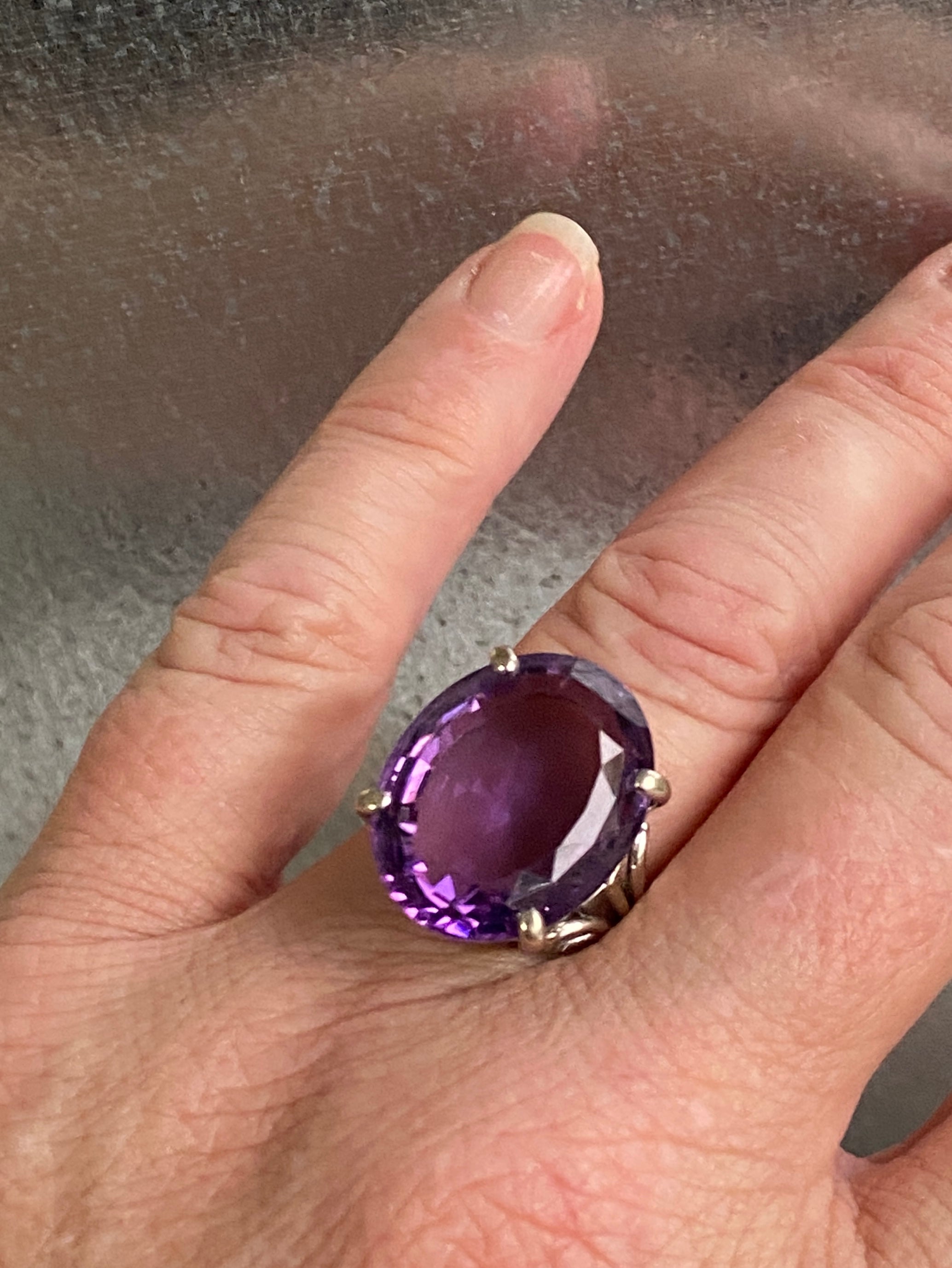 Vintage Amethyst Cocktail Ring
