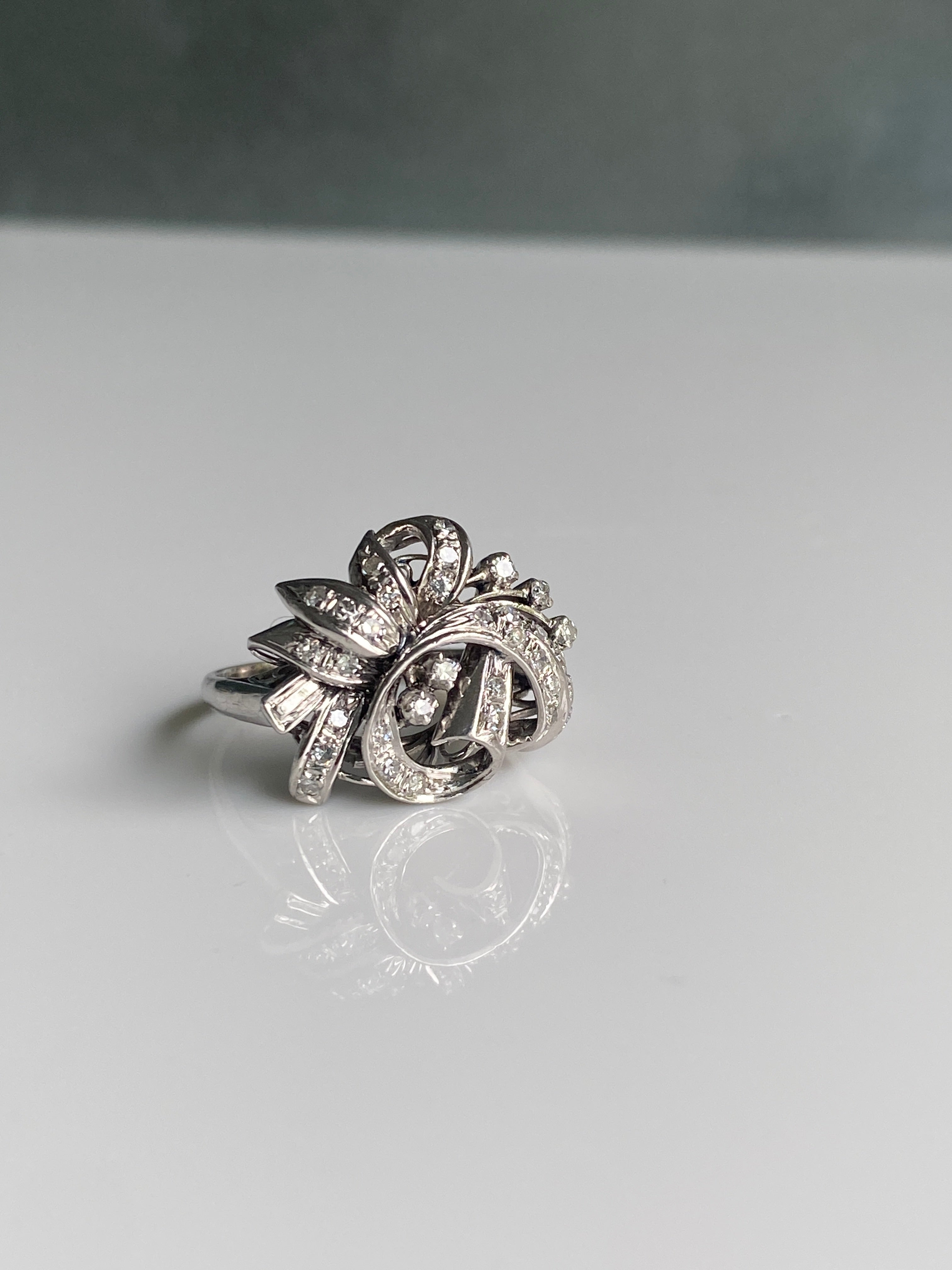 Vintage Diamond Cluster Ring, 1960s