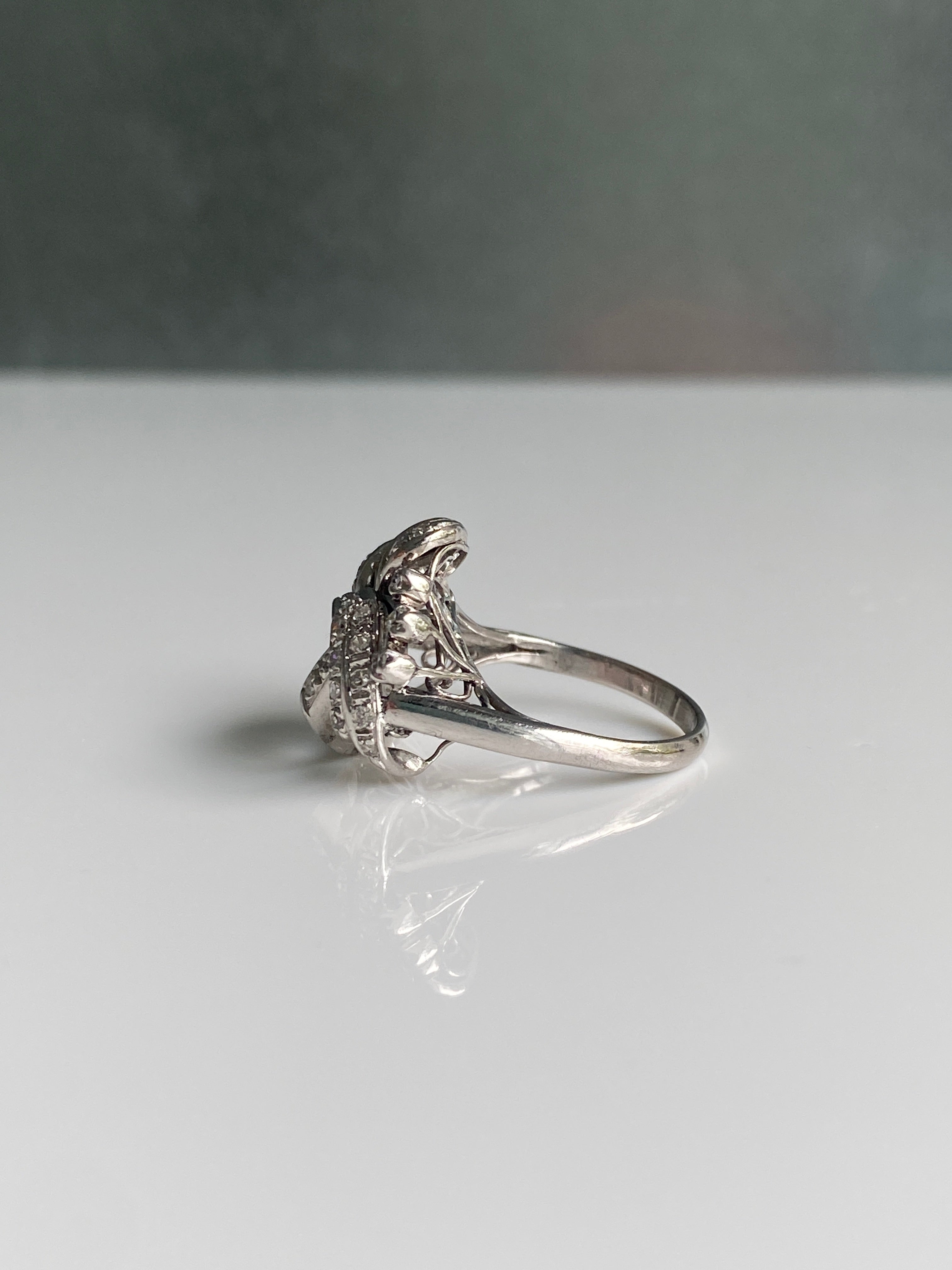 Vintage Diamond Cluster Ring, 1960s