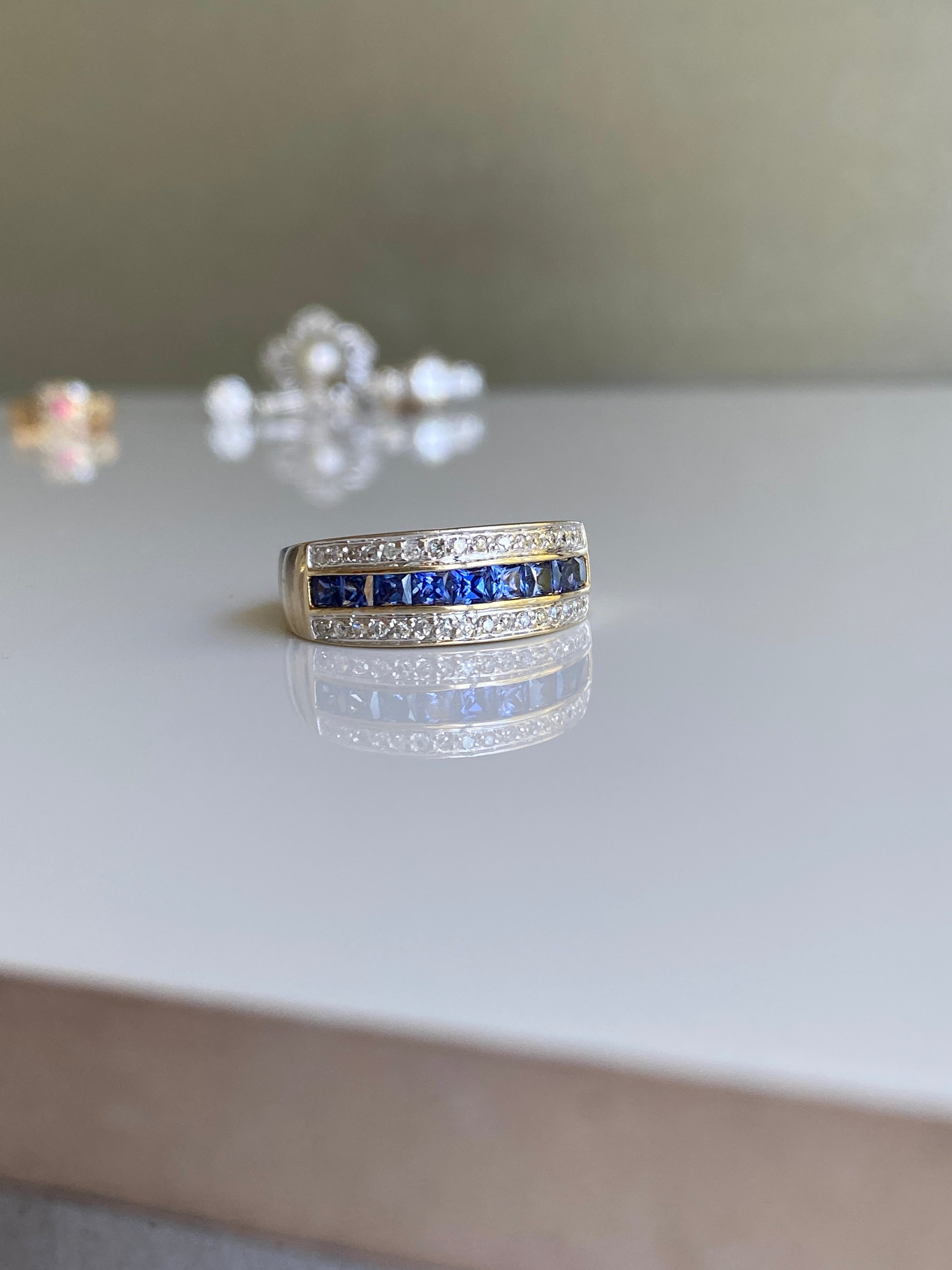 Sapphire & Diamond Ring