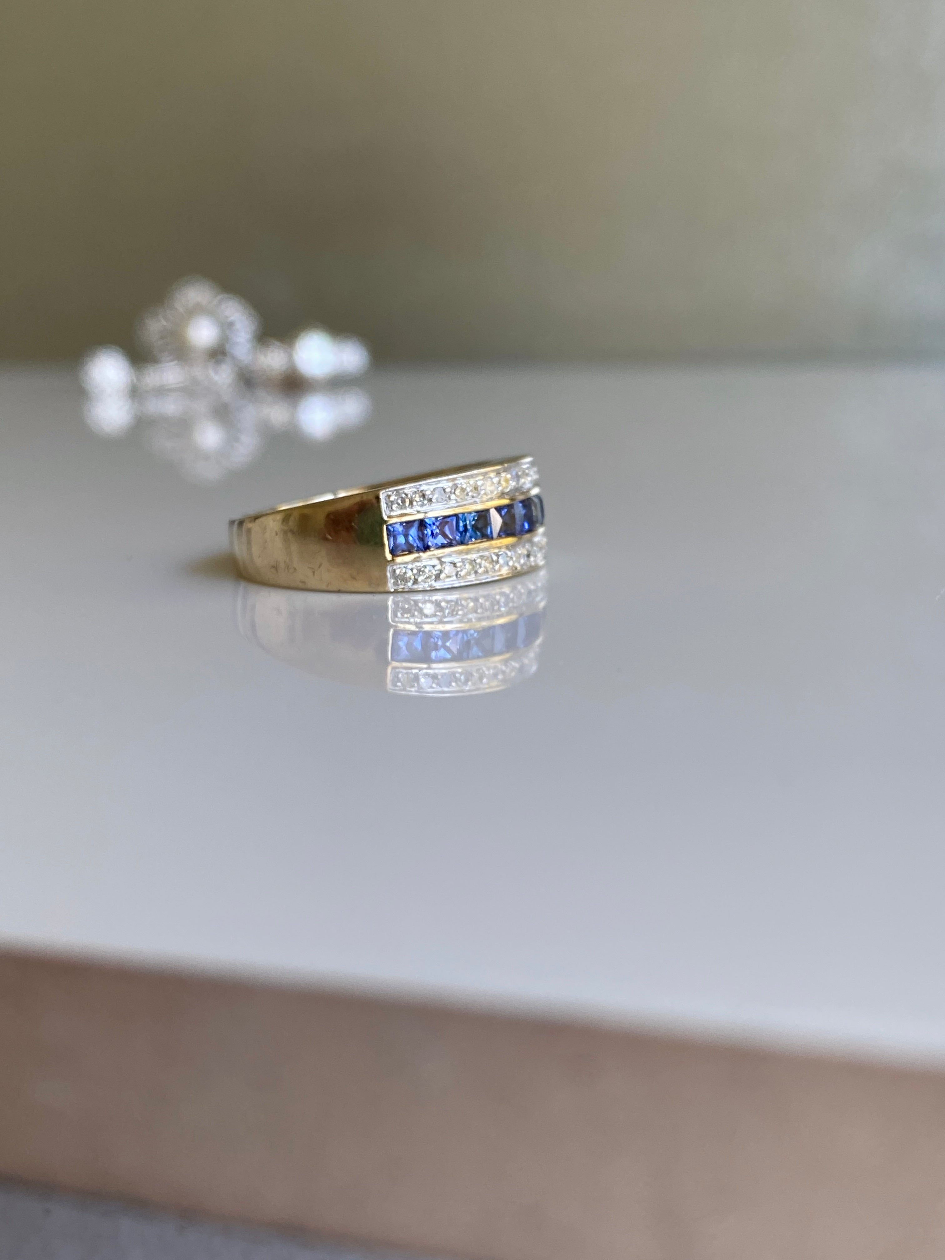 Sapphire & Diamond Ring