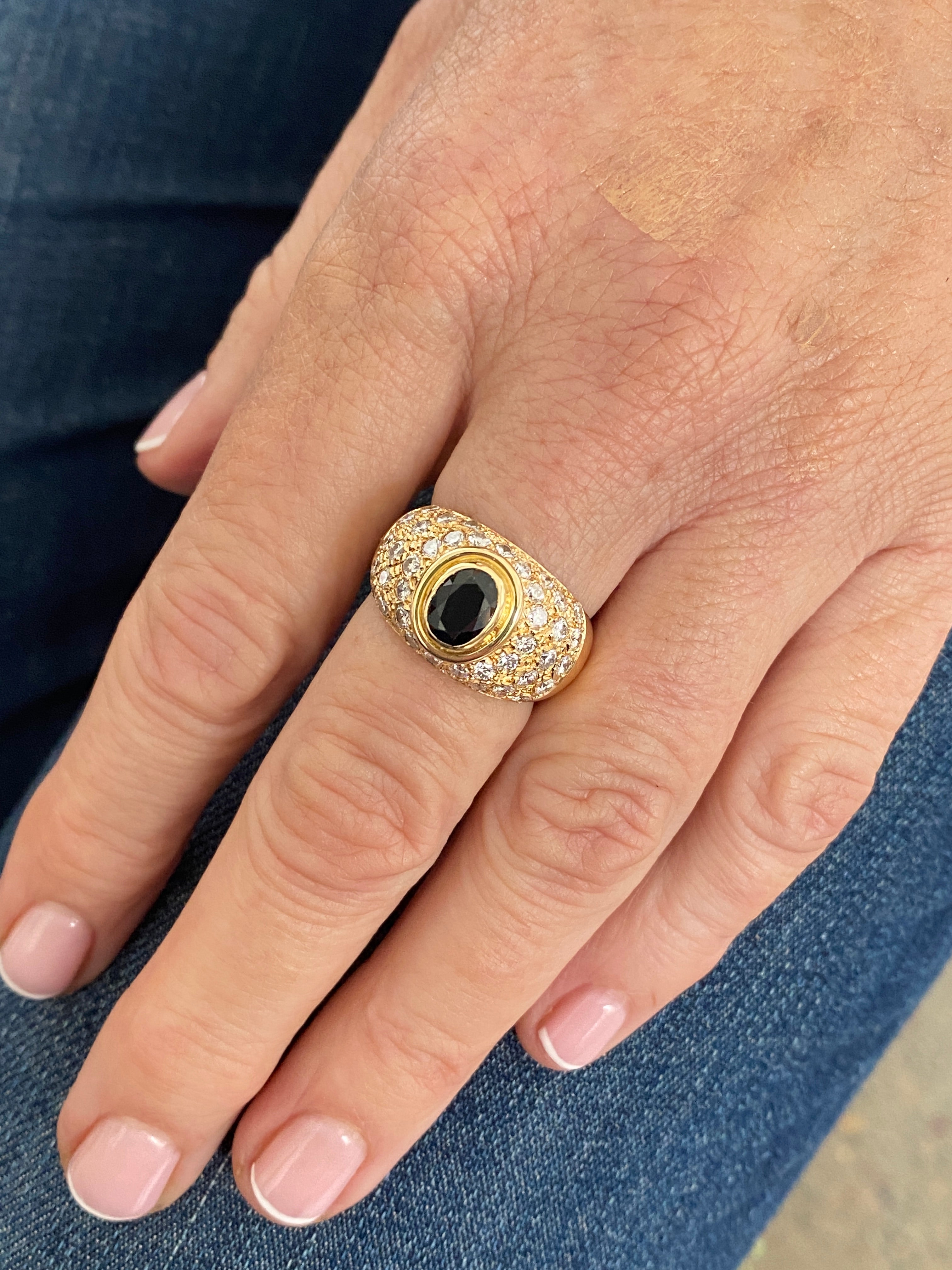 Sapphire & Diamond Ring