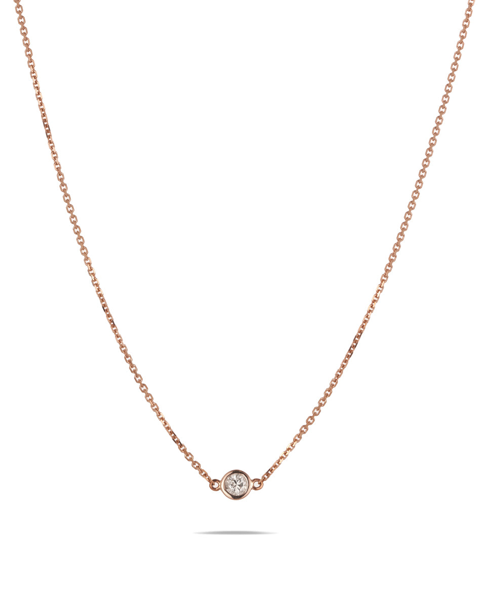 Diamond Spectacle Chain Necklace